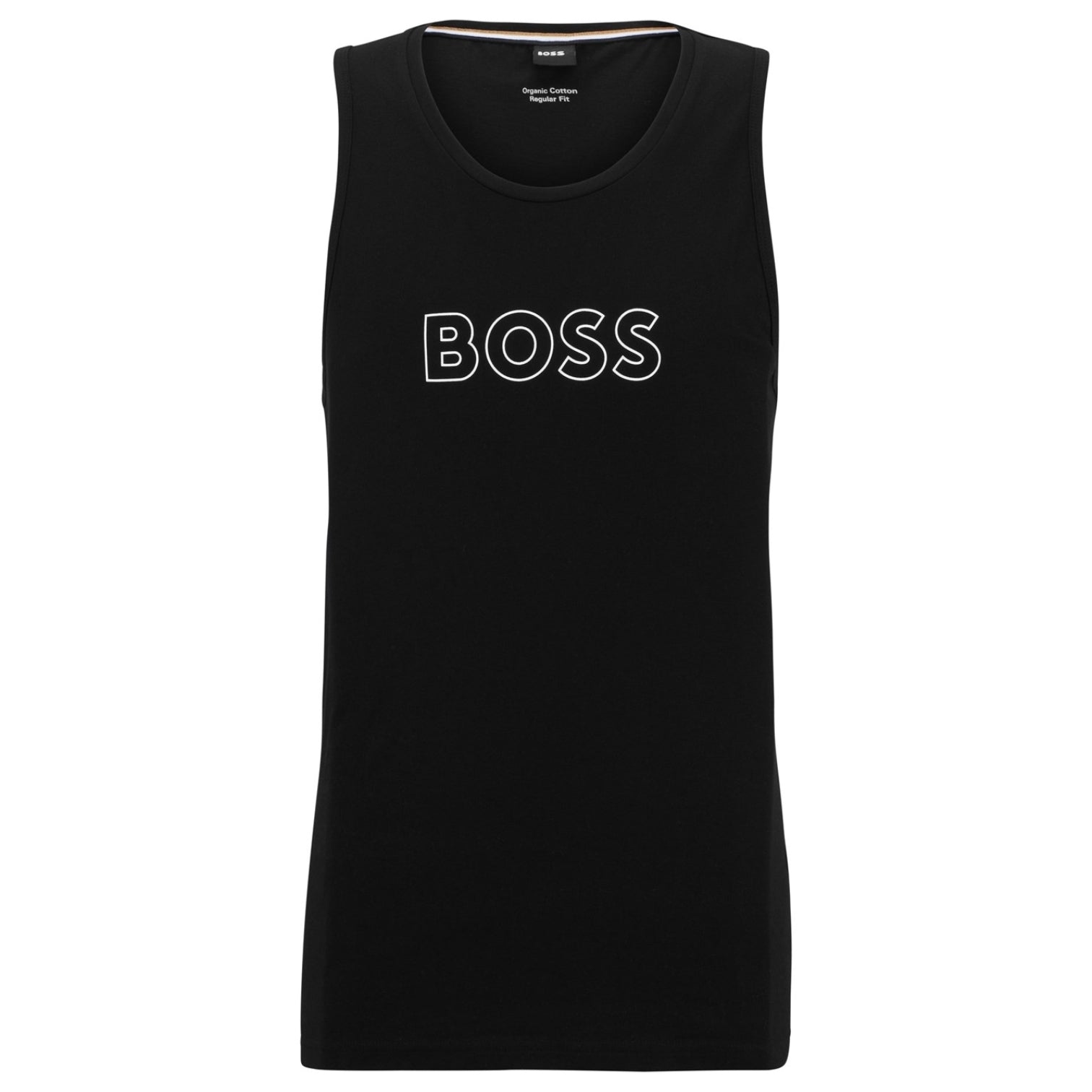 LUXURY HUB BOSS MEN'S BEACH TANK TOP, SLEEK SOLID