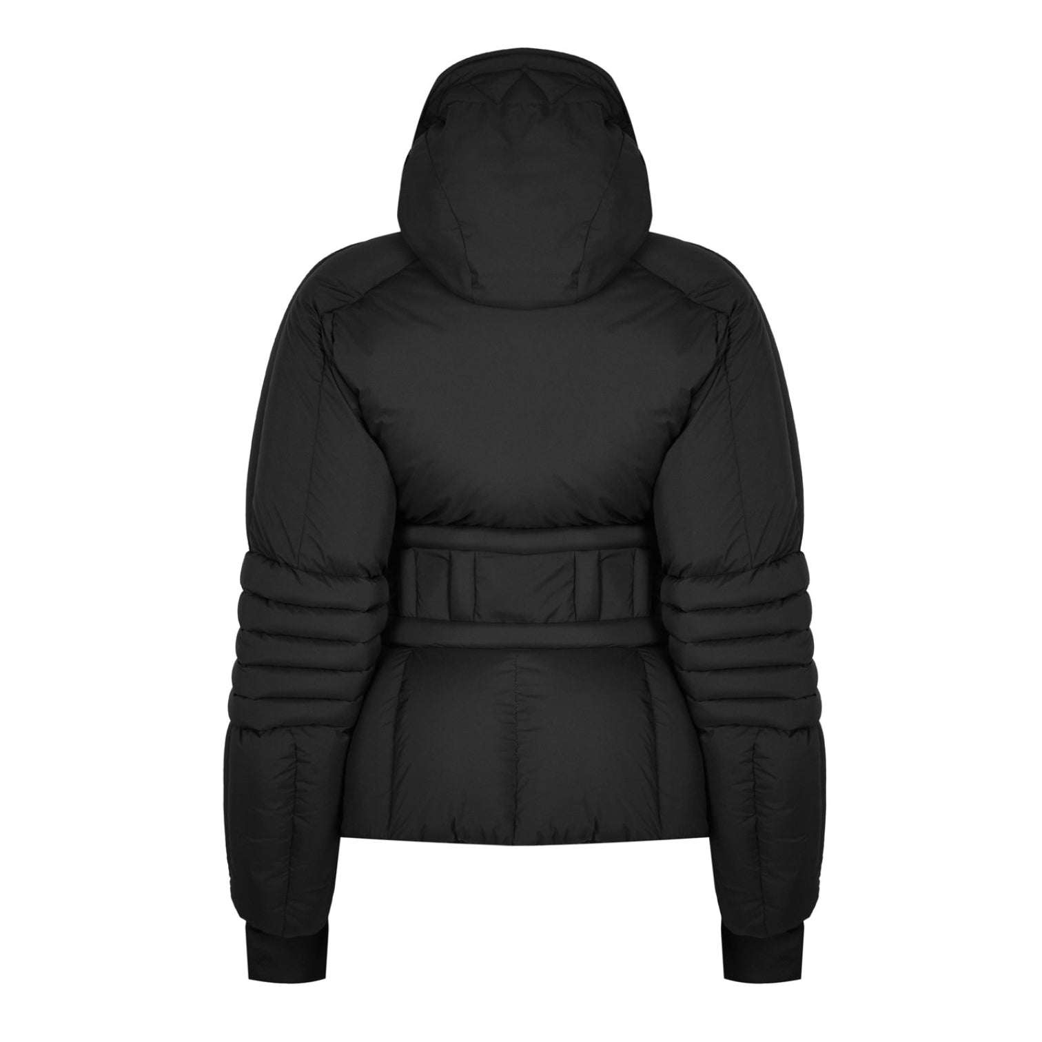 LUXURY HUB MONCLER GRENOBLE WOMEN'S SARENNA SKI GOOSE DOWN WINDPROOF SLIM FIT SHORT PUFFER JACKET