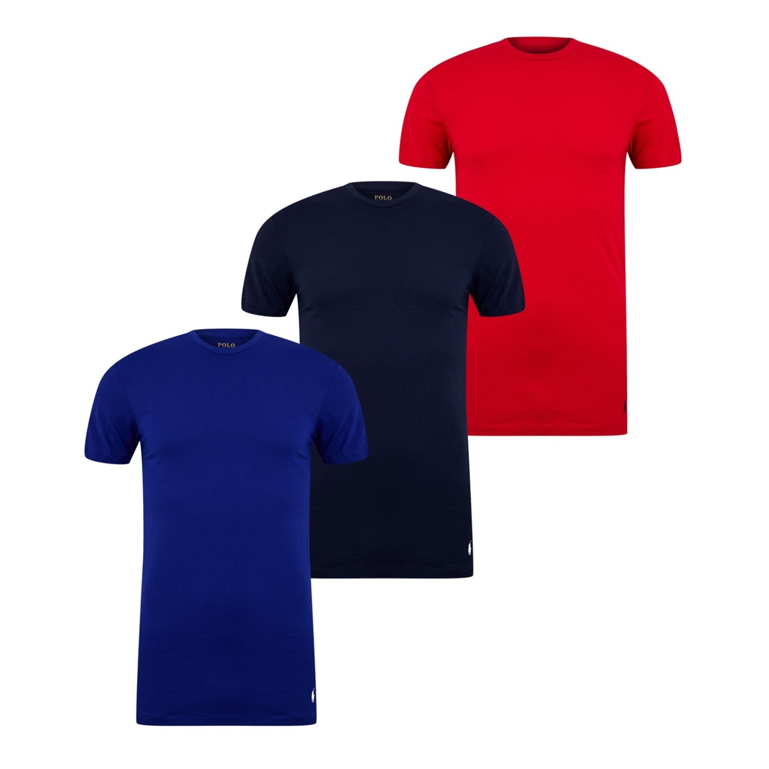 LUXURY HUB RALPH LAUREN 3-PACK TEES