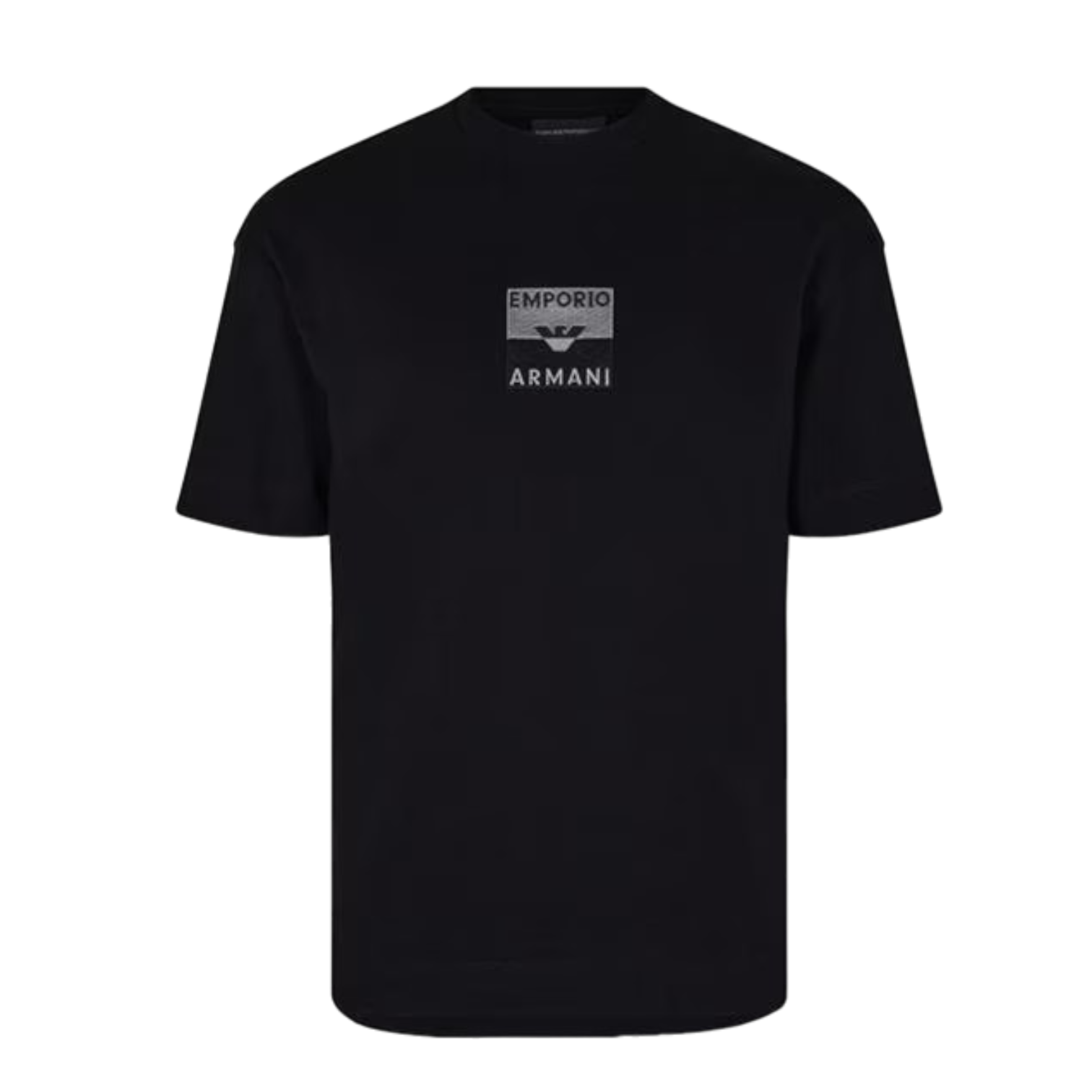 LUXURY HUB EMPORIO ARMANI EMBROIDERED LOGO TEE