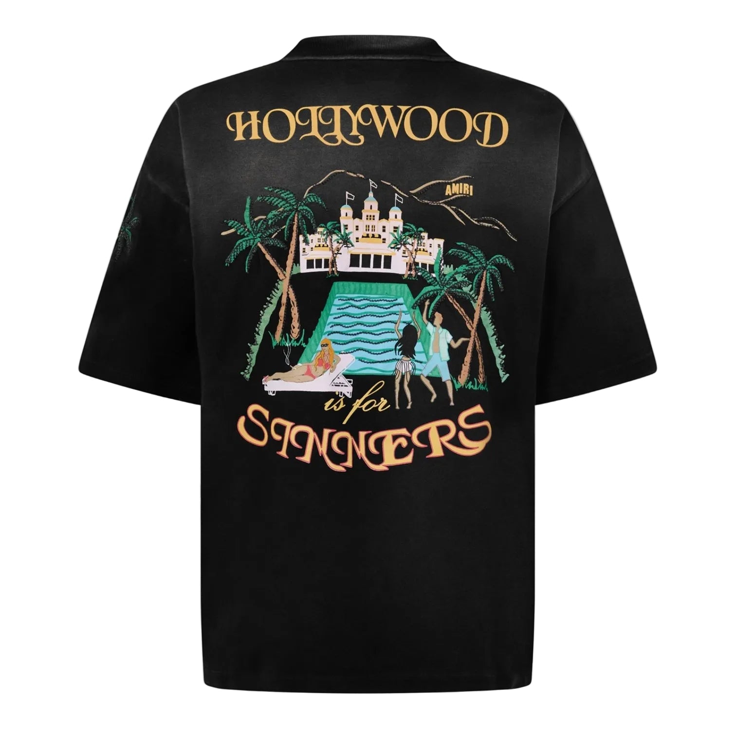 LUXURY HUB AMIRI MEN'S SINNERS OVERSIZED T-SHIRT