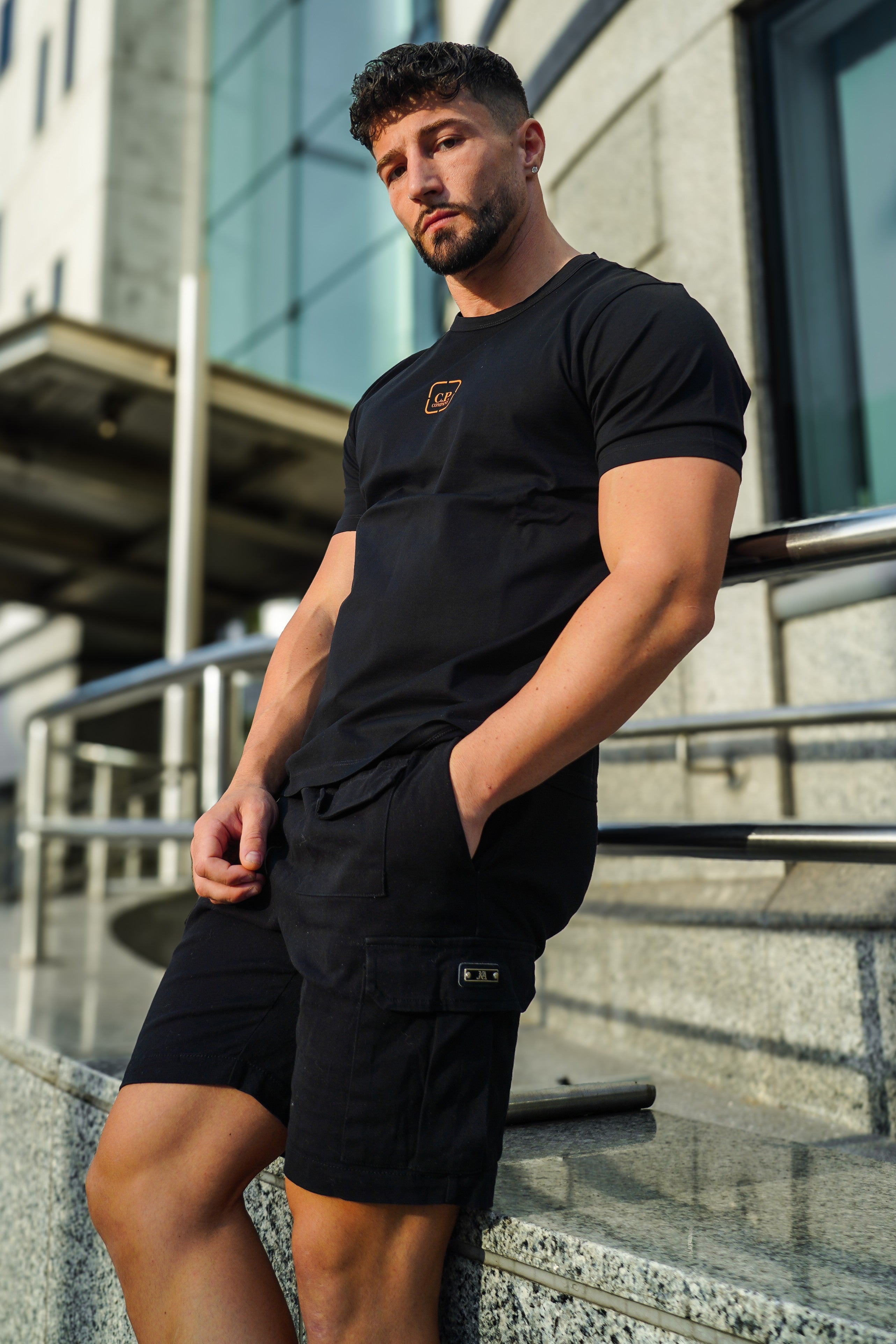 LUXURY HUB CP COMPANY METROPOLIS BACK LOGO TEE