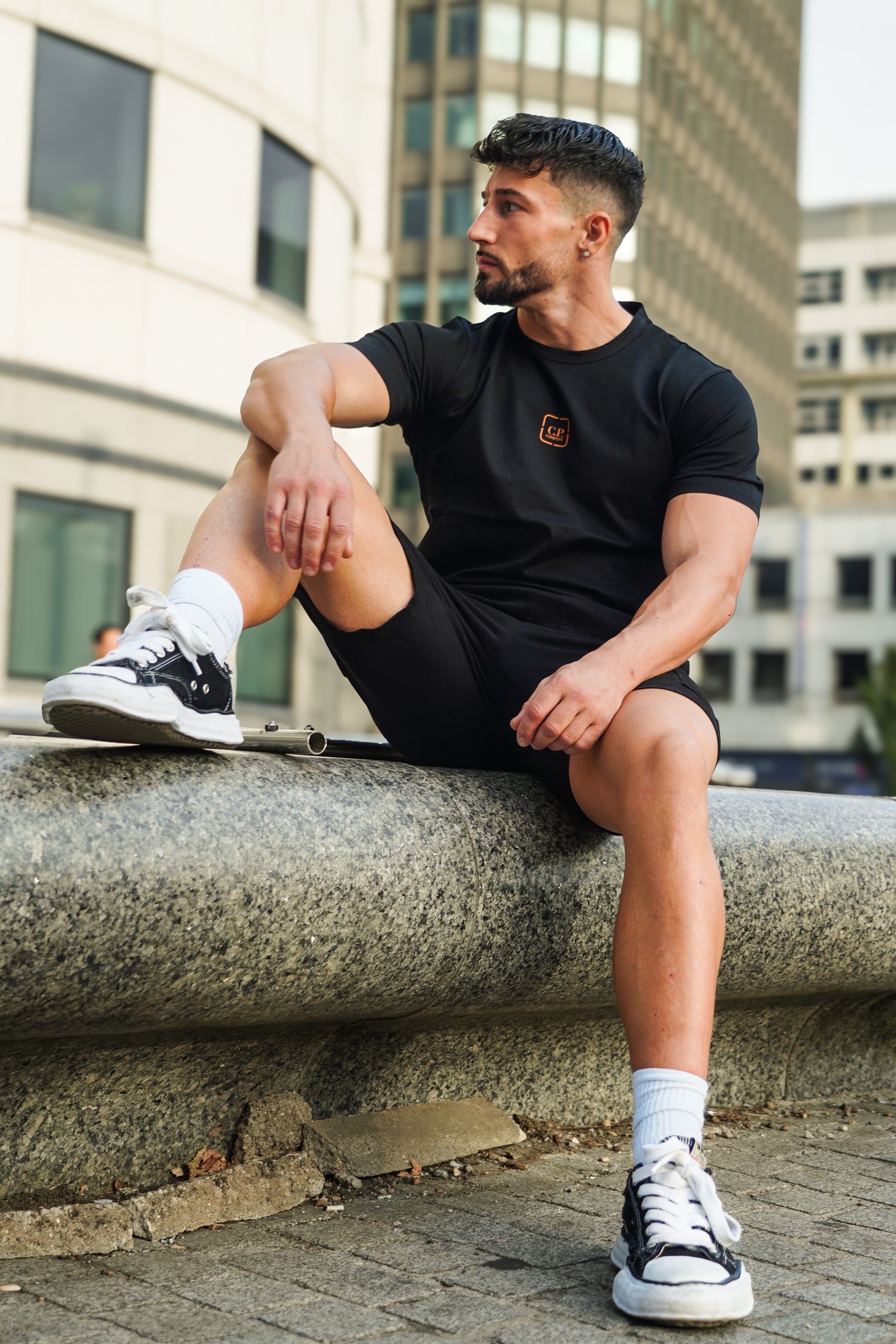 LUXURY HUB CP COMPANY METROPOLIS BACK LOGO TEE