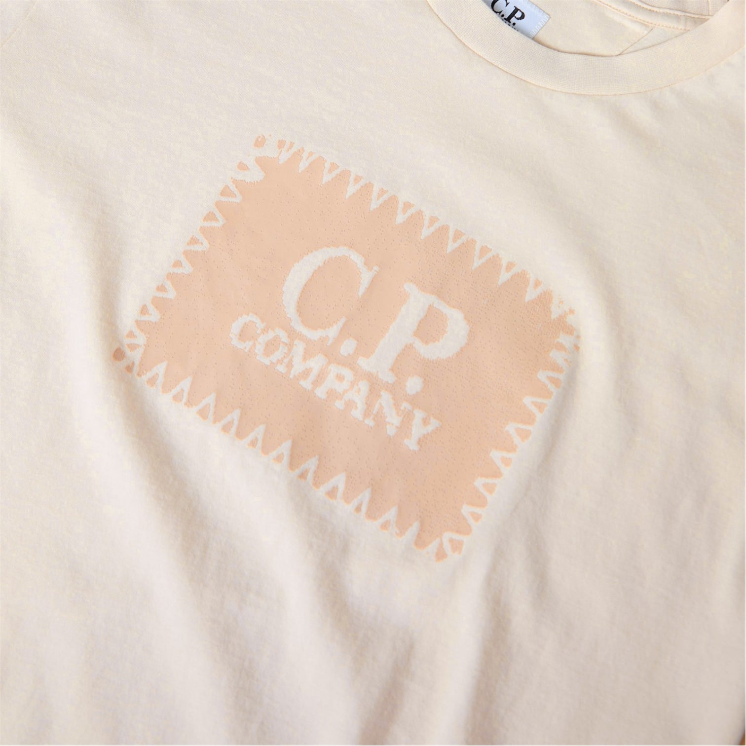 LUXURY HUB CP COMPANY MEN'S BLOCK LOGO REGULAR FIT TEE