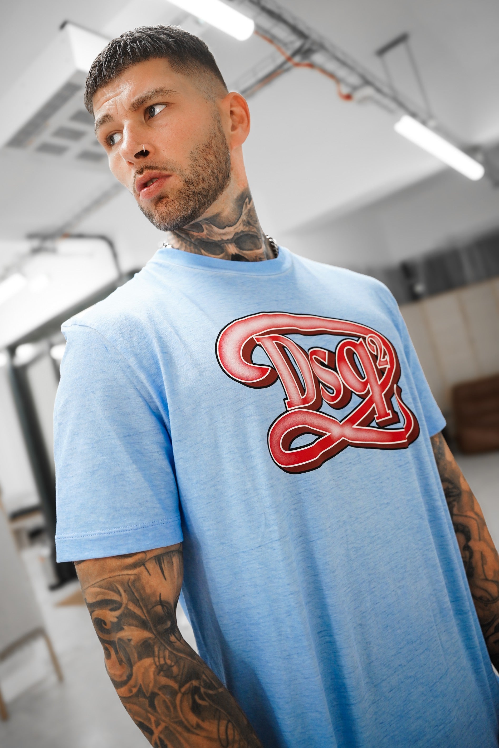 LUXURY HUB DSQUARED2 LOGO PRINT TEE