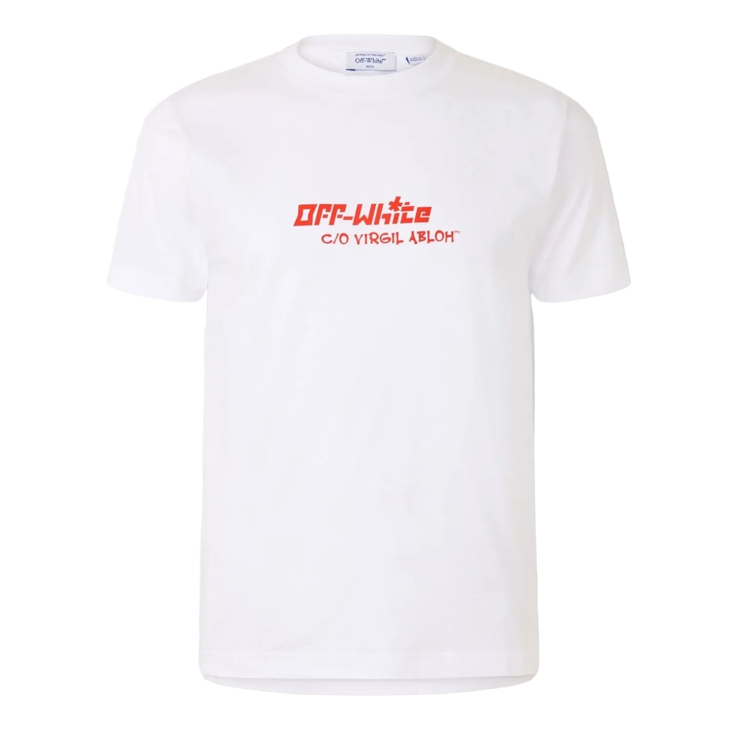 LUXURY HUB OFF WHITE MEN'S CRYST CROCO REGULAR FIT TEE