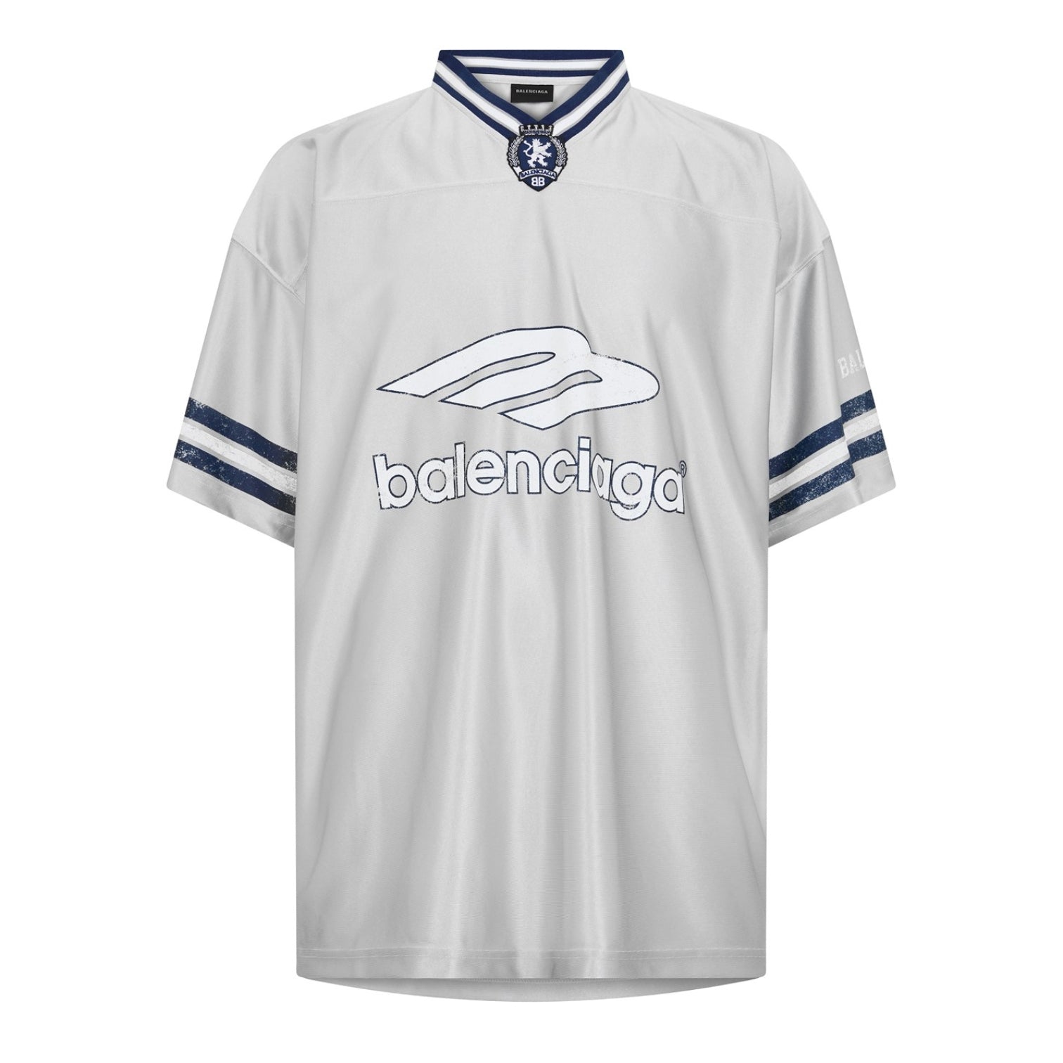 LUXURY HUB BALENCIAGA BAL V-NECK OVRSIZED TEE