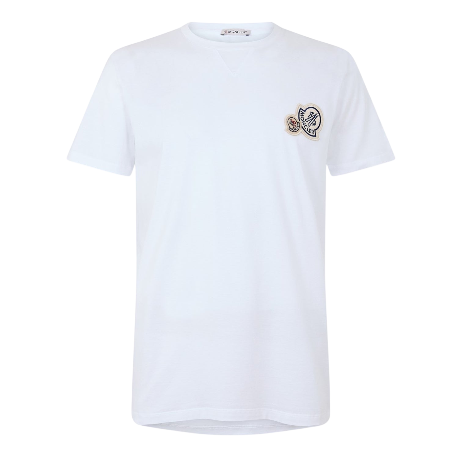 LUXURY HUB MONCLER DOUBLE LOGO TEE