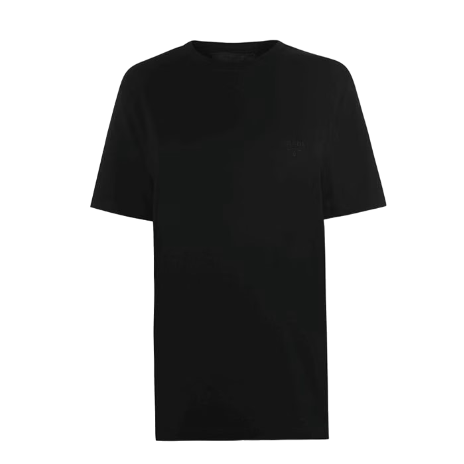 LUXURY HUB PRADA LOGO CREW NECK TEE