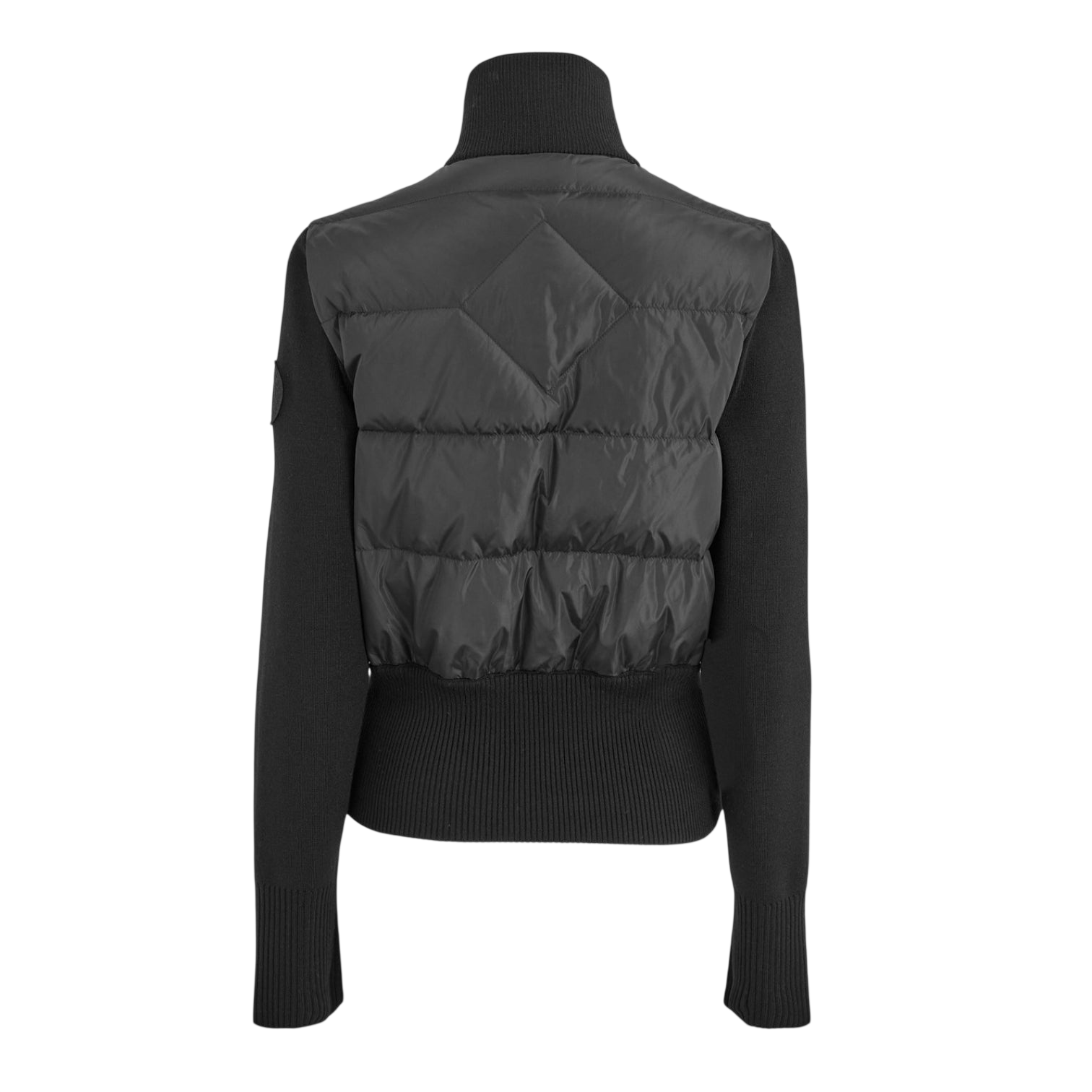 LUXURY HUB CANADA GOOSE WOMEN'S HYBRIDGE WIDE QUILT KNITTED HYBRID JACKET