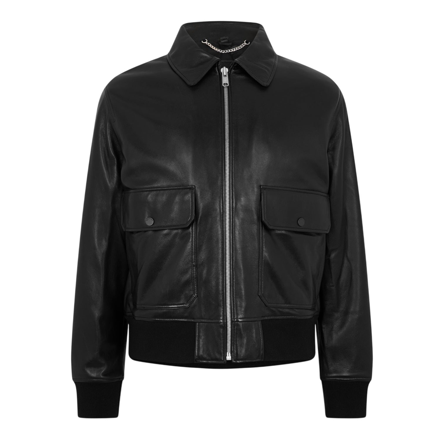 LUXURY HUB BELSTAFF MEN'S PILOT FLIGHT-INSPIRED LEATHER JACKET