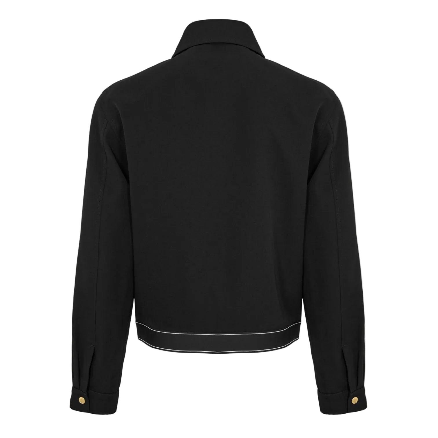 LUXURY HUB CASABLANCA MEN'S SPORTS TAILORING VIRGIN WOOL LONG SLEEVE HARRINGTON JACKET