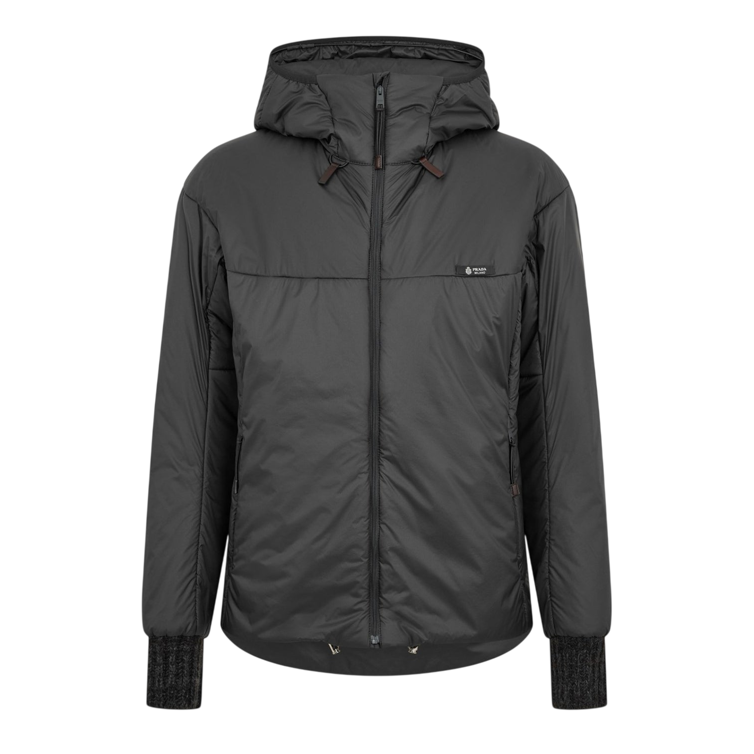 LUXURY HUB PRADA MEN'S HOODED MEDIUM PUFFER JACKET