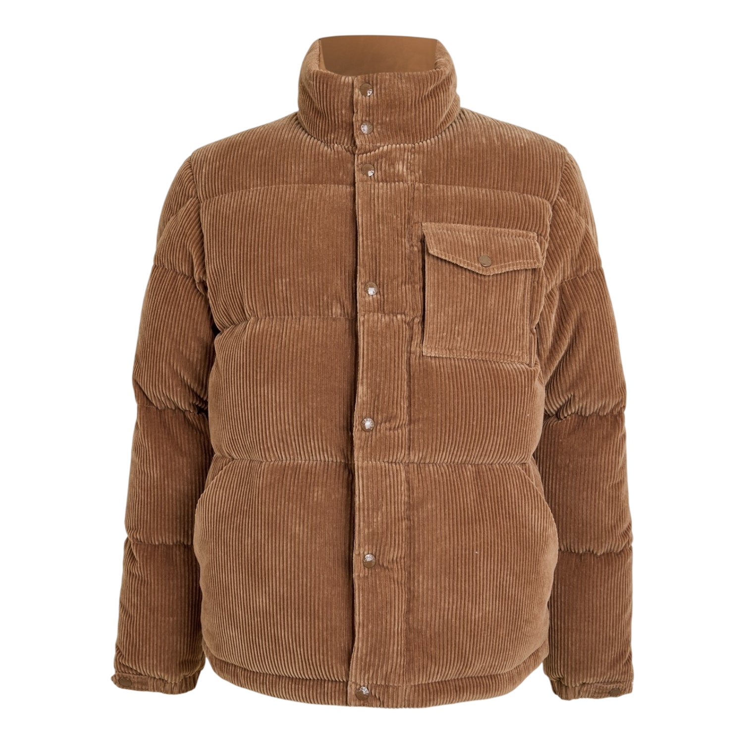 LUXURY HUB MONCLER MEN'S CORD TEXTURED MEDIUM PUFFER JACKET