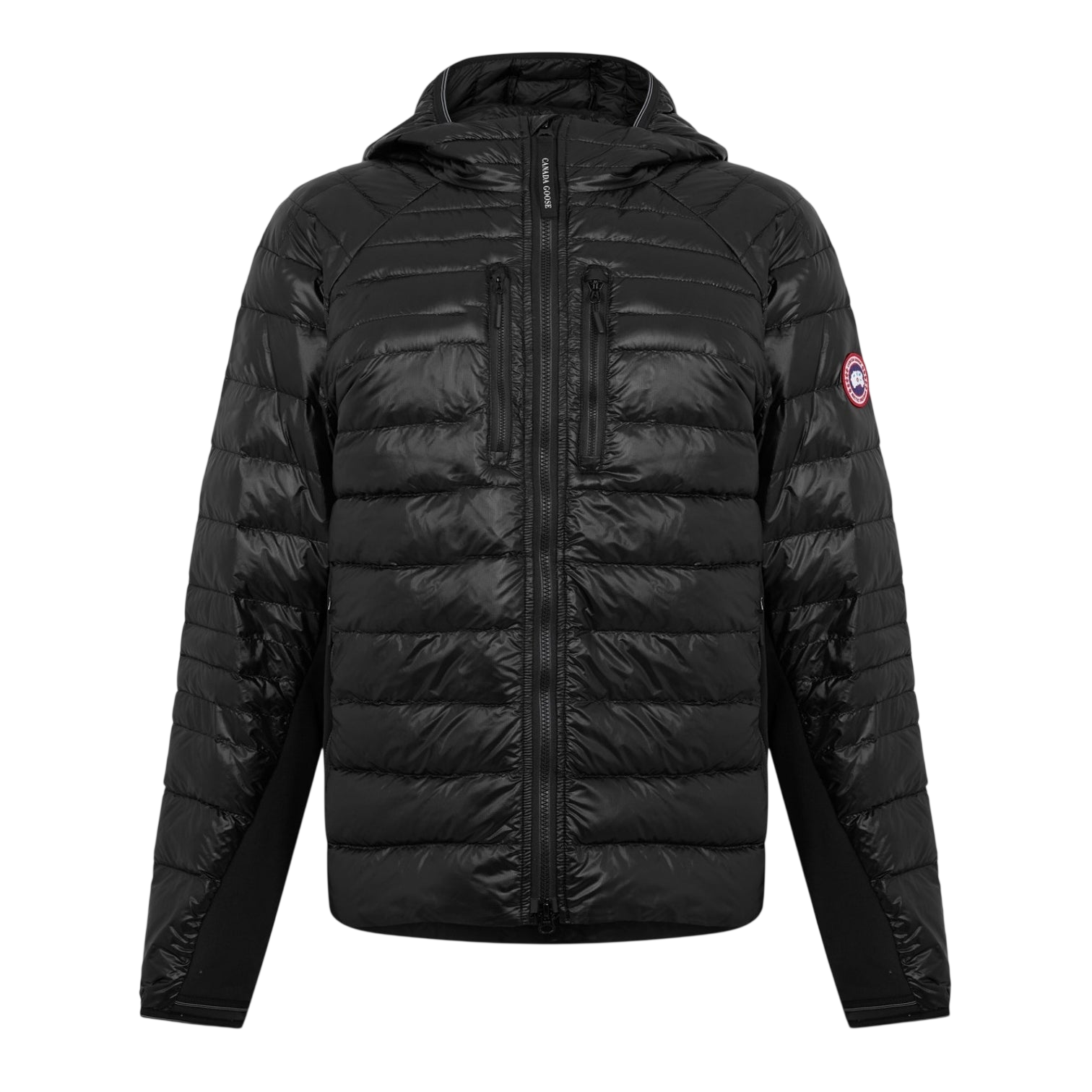 LUXURY HUB CANADA GOOSE MEN'S HYBRIDGE LITE LONG SLEEVE SHORT PUFFER JACKET