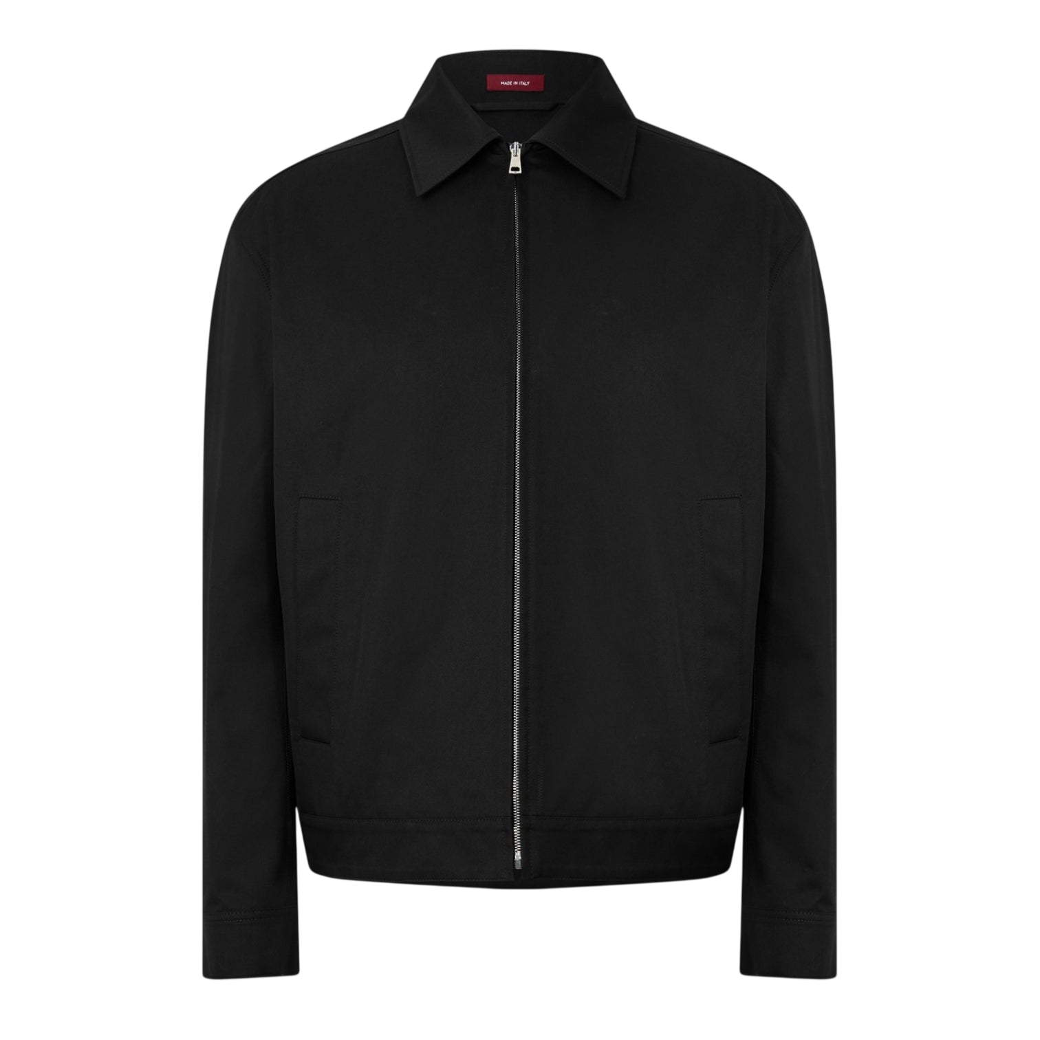 LUXURY HUB GUCCI MEN'S COTTON TWILL LONG SLEEVE HARRINGTON JACKET