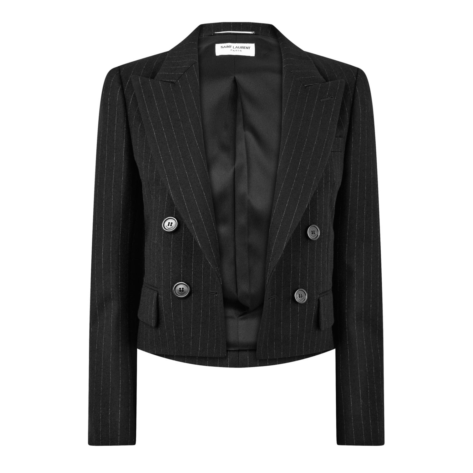 LUXURY HUB SAINT LAURENT SLIM PINSTRIPE BLAZER