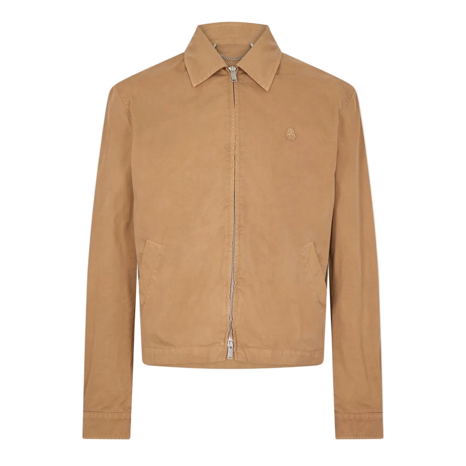 LUXURY HUB ALEXANDER MCQUEEN MEN'S ALEX EMBROIDERED ZIPPED OVERSHIRT