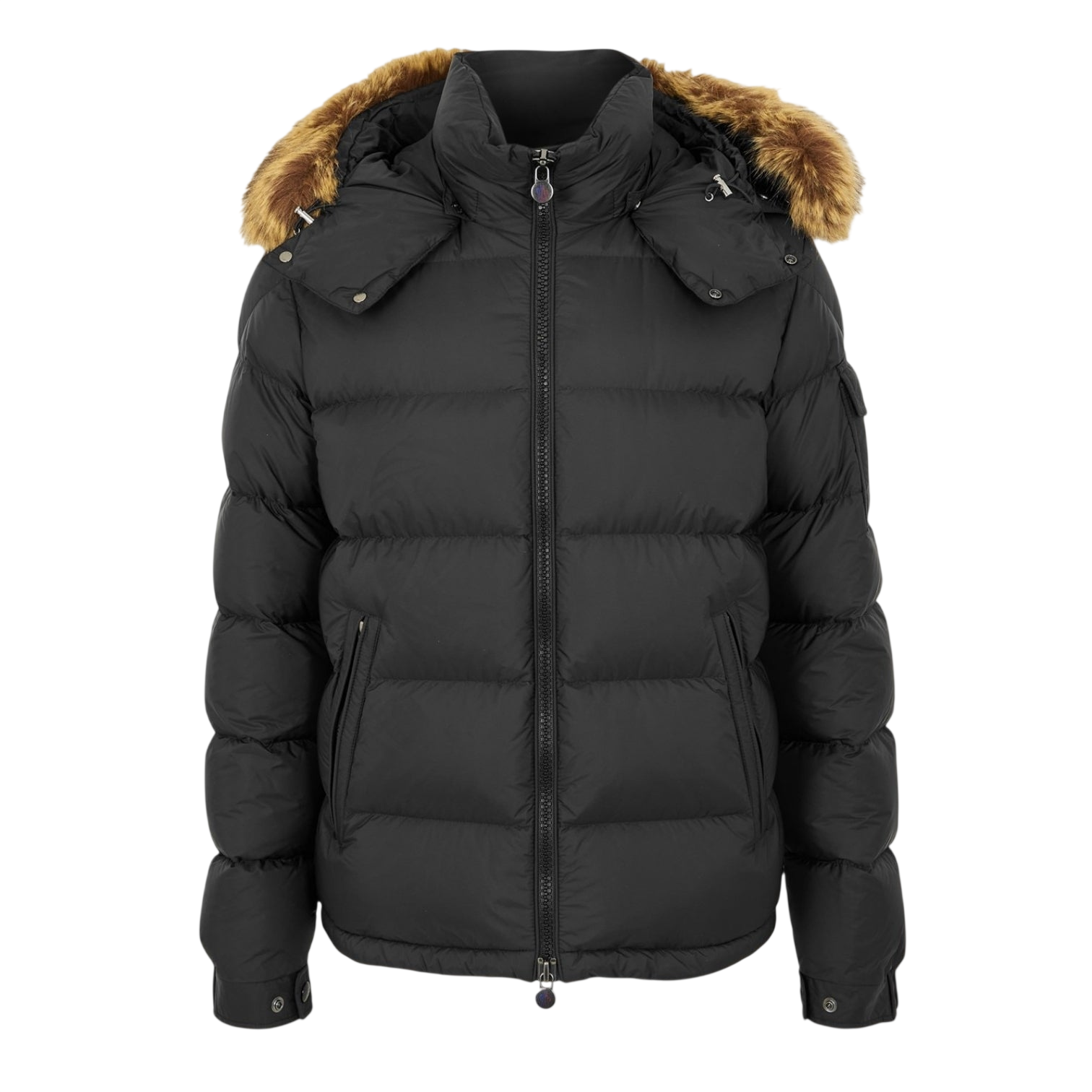 LUXURY HUB MONCLER MEN'S INSULATED WEATHER-PROTECTIVE SHORT PUFFER JACKET