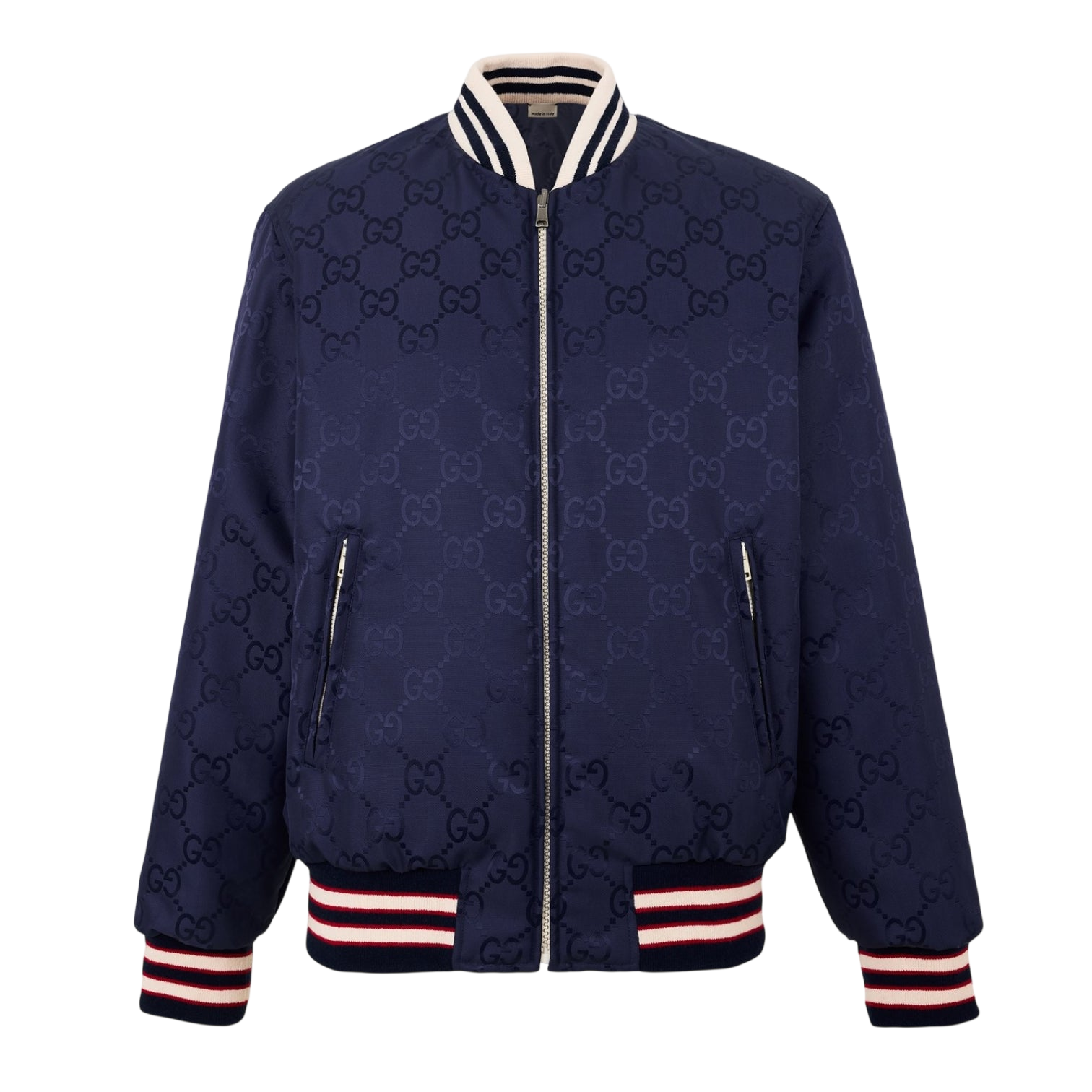 LUXURY HUB GUCCI MEN'S REVERSIBLE BOMBER JACKET