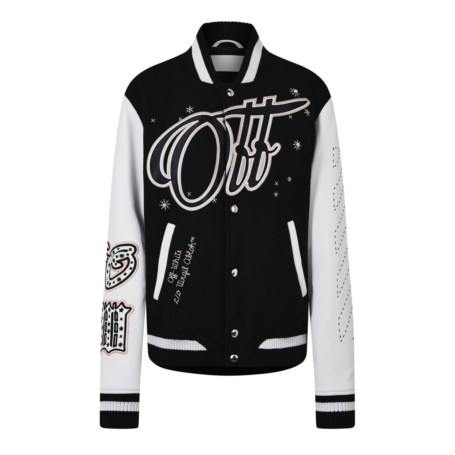 LUXURY HUB OFF WHITE OFF STAR VARSITY