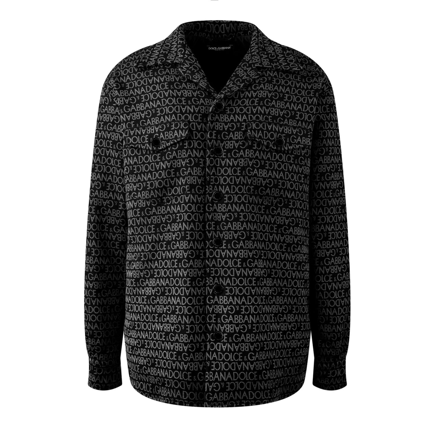 LUXURY HUB DOLCE AND GABBANA PADDED JACQUARD SHIRT