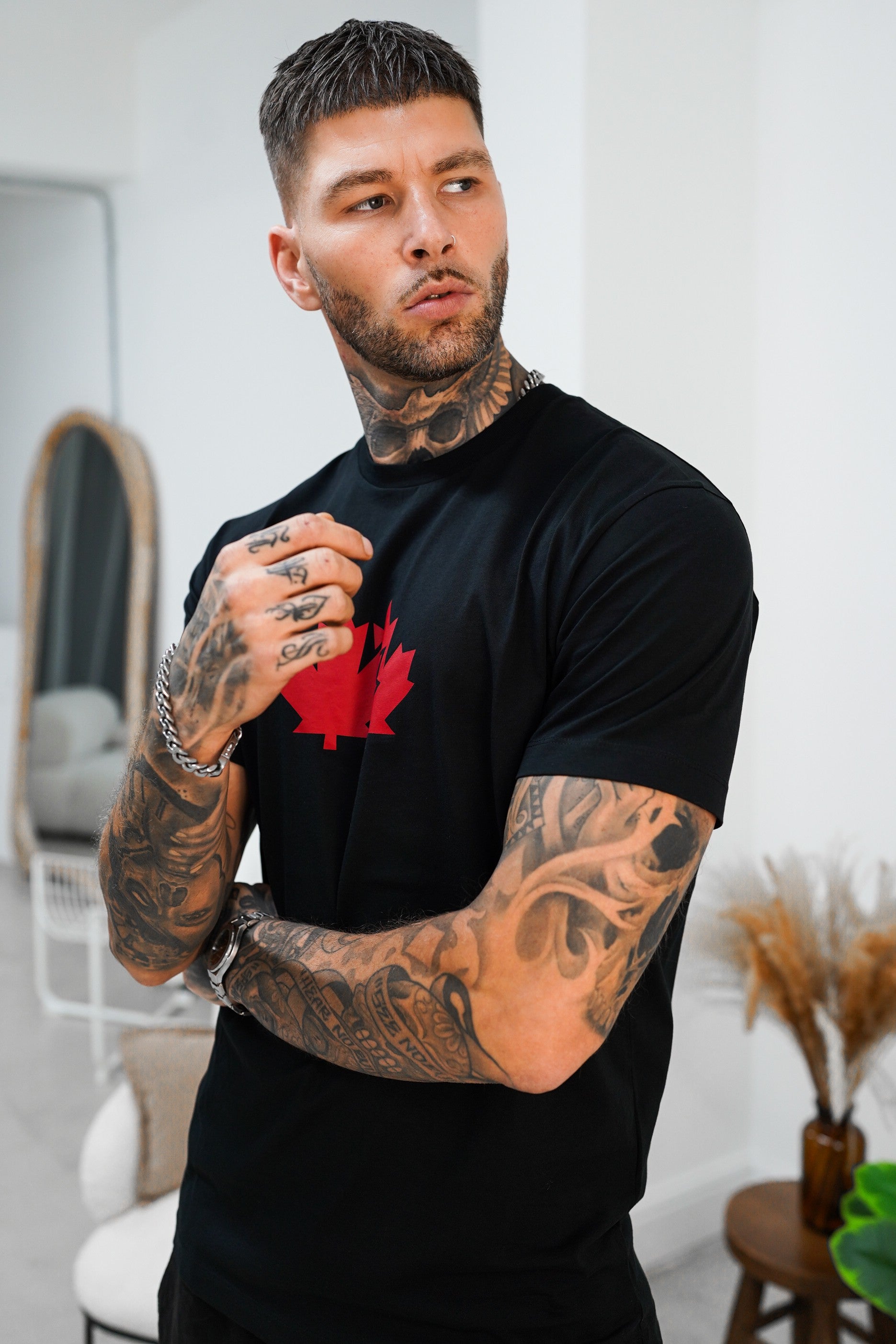 LUXURY HUB DSQUARED2 MAPLE LEAF TEE