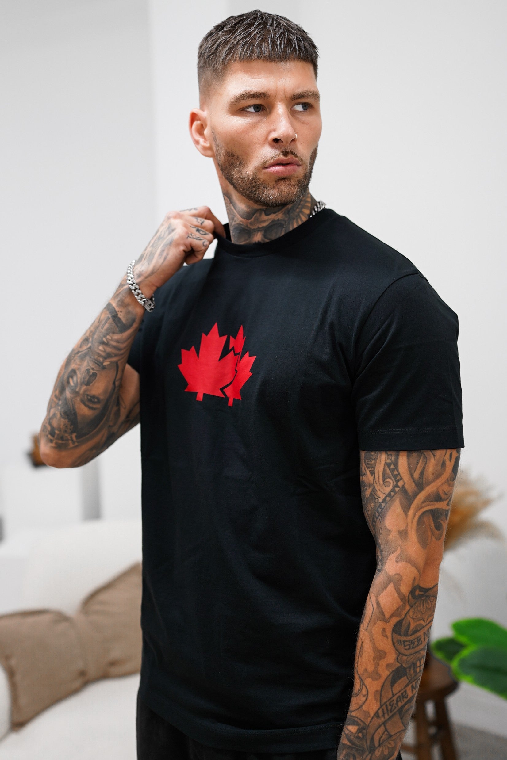 LUXURY HUB DSQUARED2 MAPLE LEAF TEE