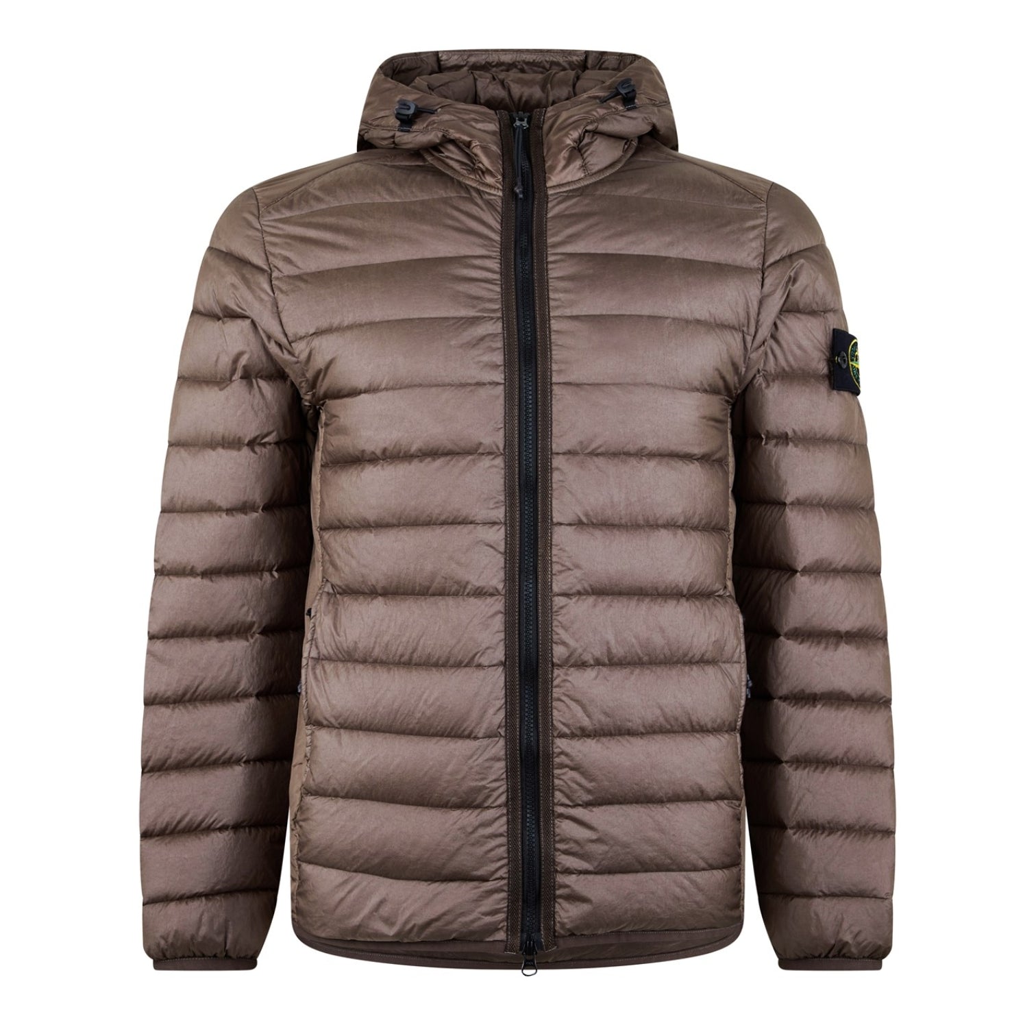 LUXURY HUB STONE ISLAND MEN'S COMPASS BADGE DUCK DOWN WINDPROOF SHORT PUFFER JACKET