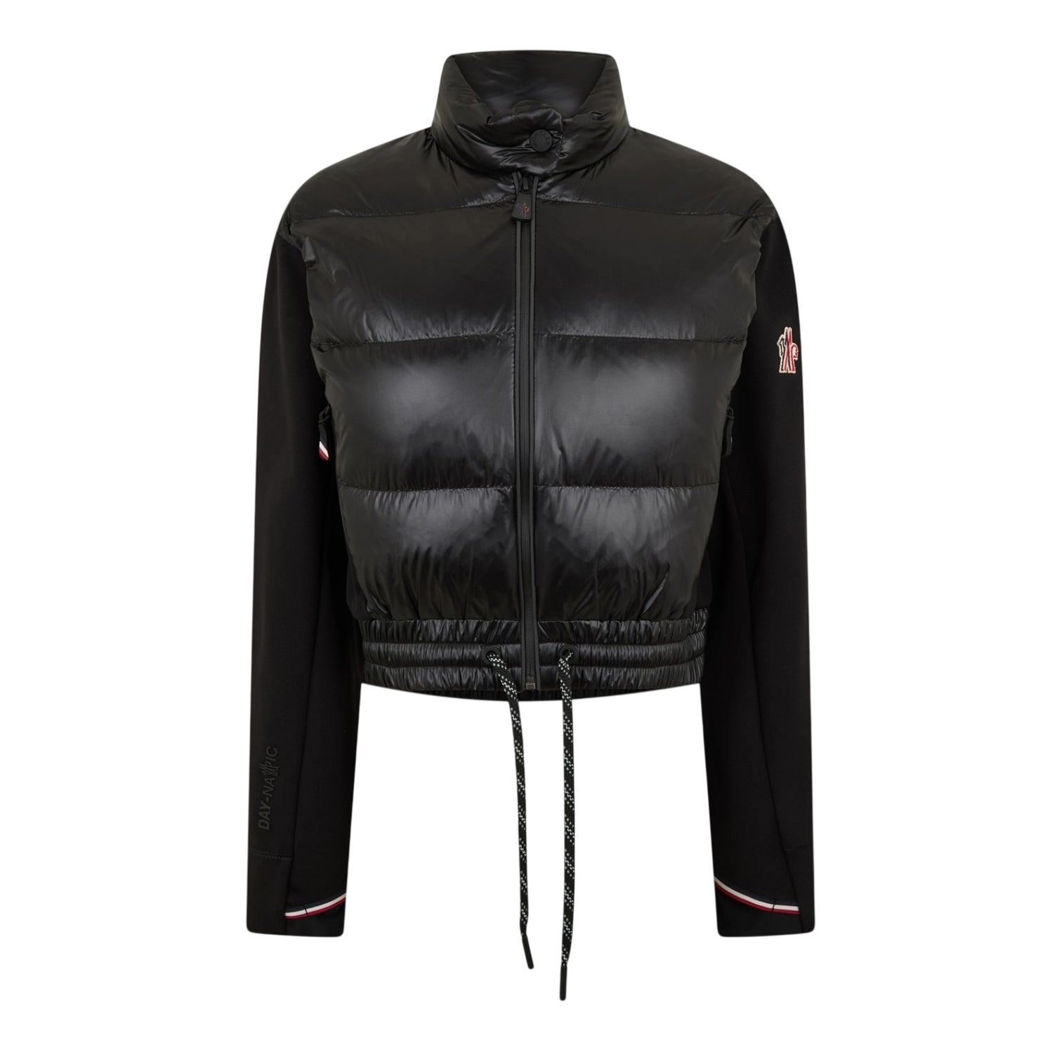 LUXURY HUB MONCLER GRENOBLE WOMEN'S VIRGIN WOOL LONG SLEEVE FULL ZIP HYBRID JACKET