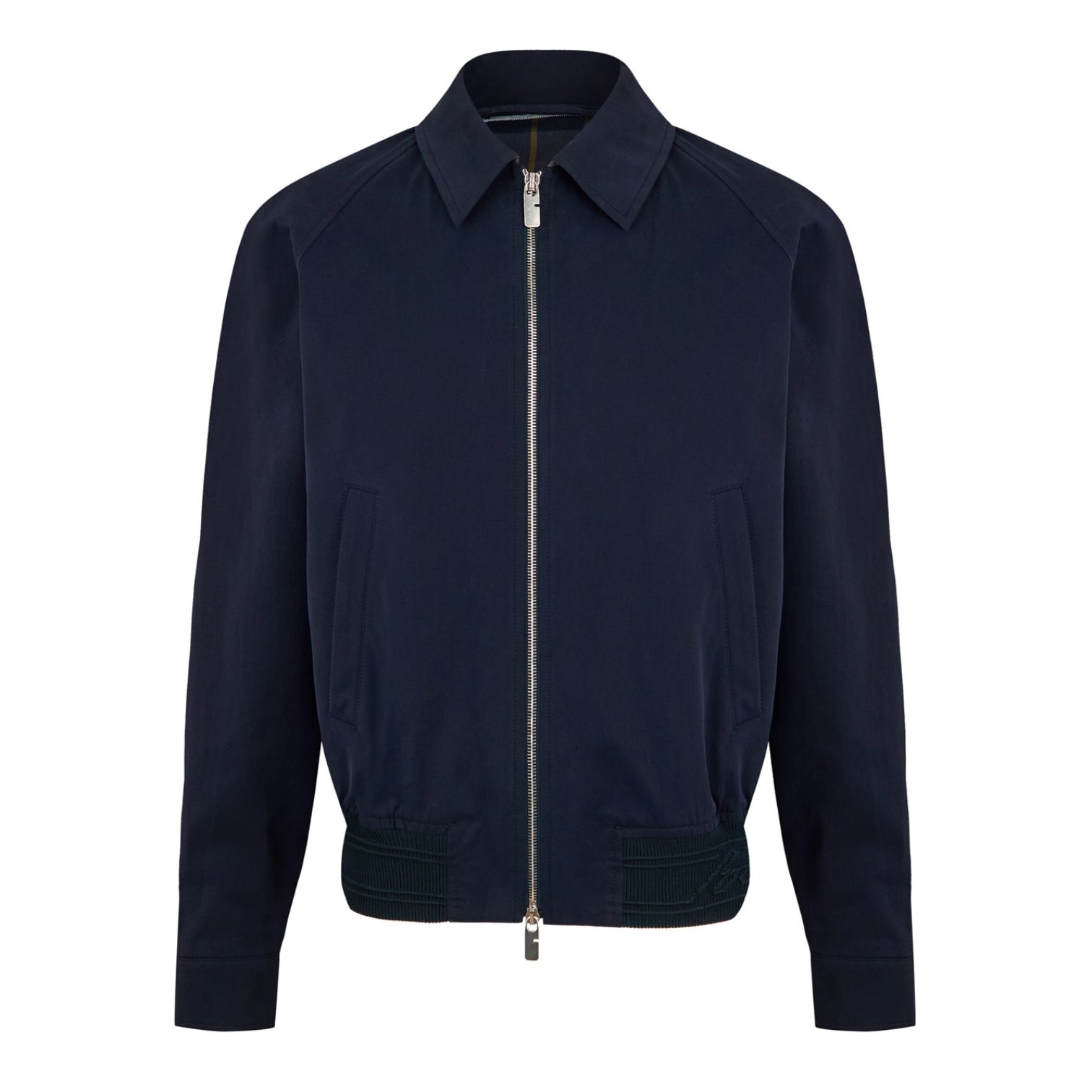 LUXURY HUB BURBERRY MEN'S HARRINGTON COTTON LONG SLEEVE COACH JACKET