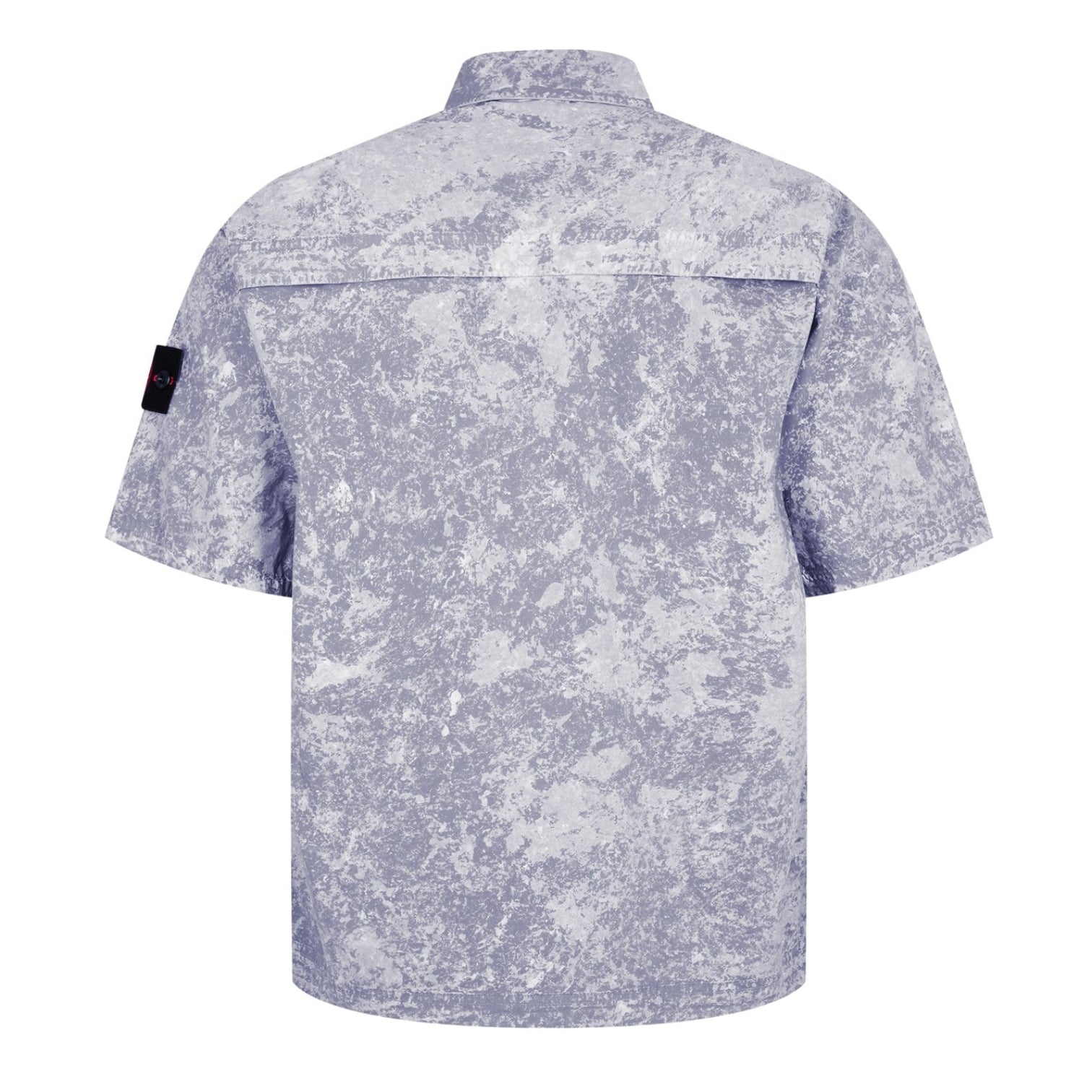 LUXURY HUB STONE ISLAND MEN'S FINE CANVAS COTTON SHORT SLEEVE OVERSHIRT