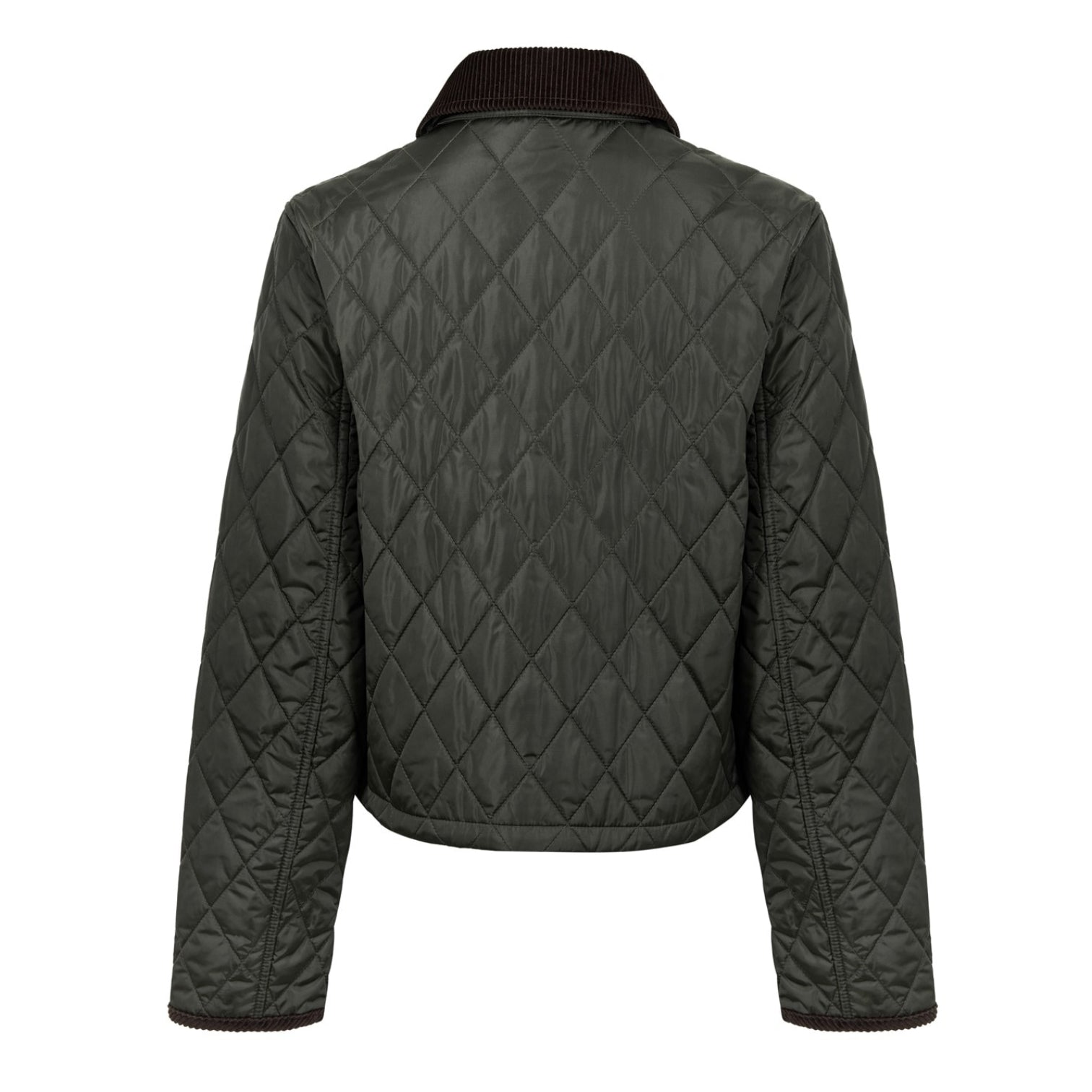 LUXURY HUB BURBERRY WOMEN'S CROPPED DIAMOND QUILTED JACKET