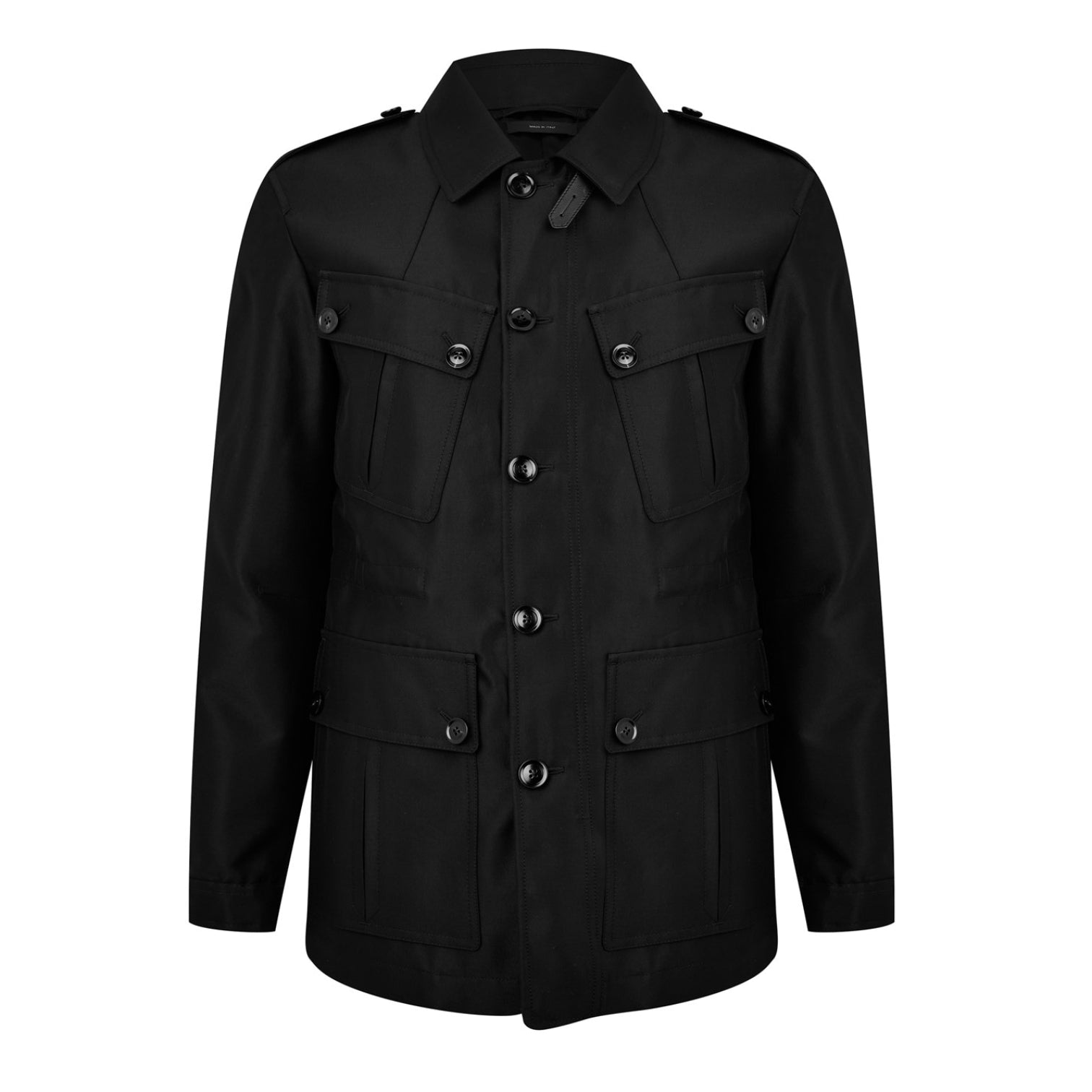 LUXURY HUB TOM FORD WOOL SILK FAILLE SAFARI JACKET