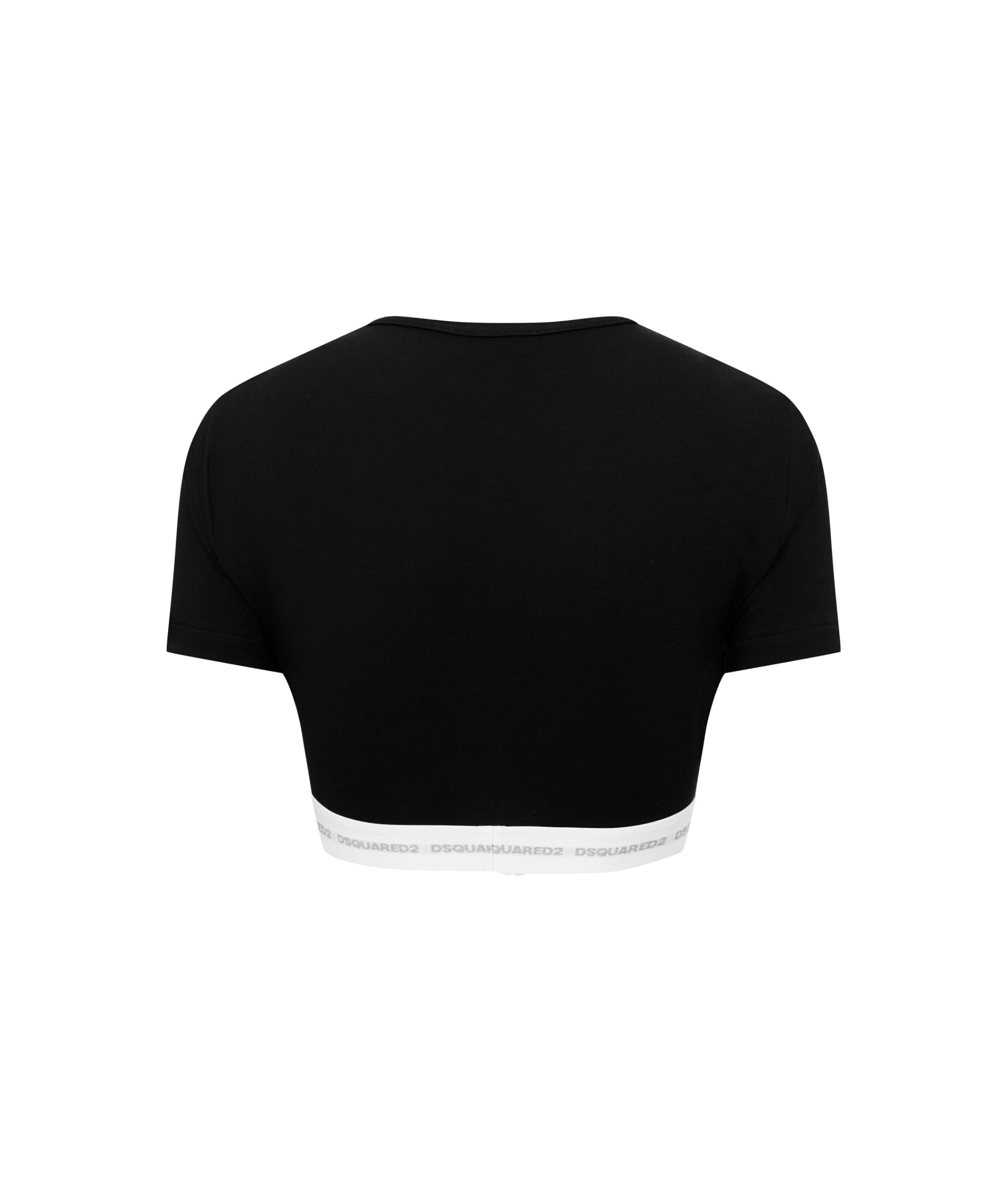 LUXURY HUB DSQUARED2 DSQ LGO CROP TEE
