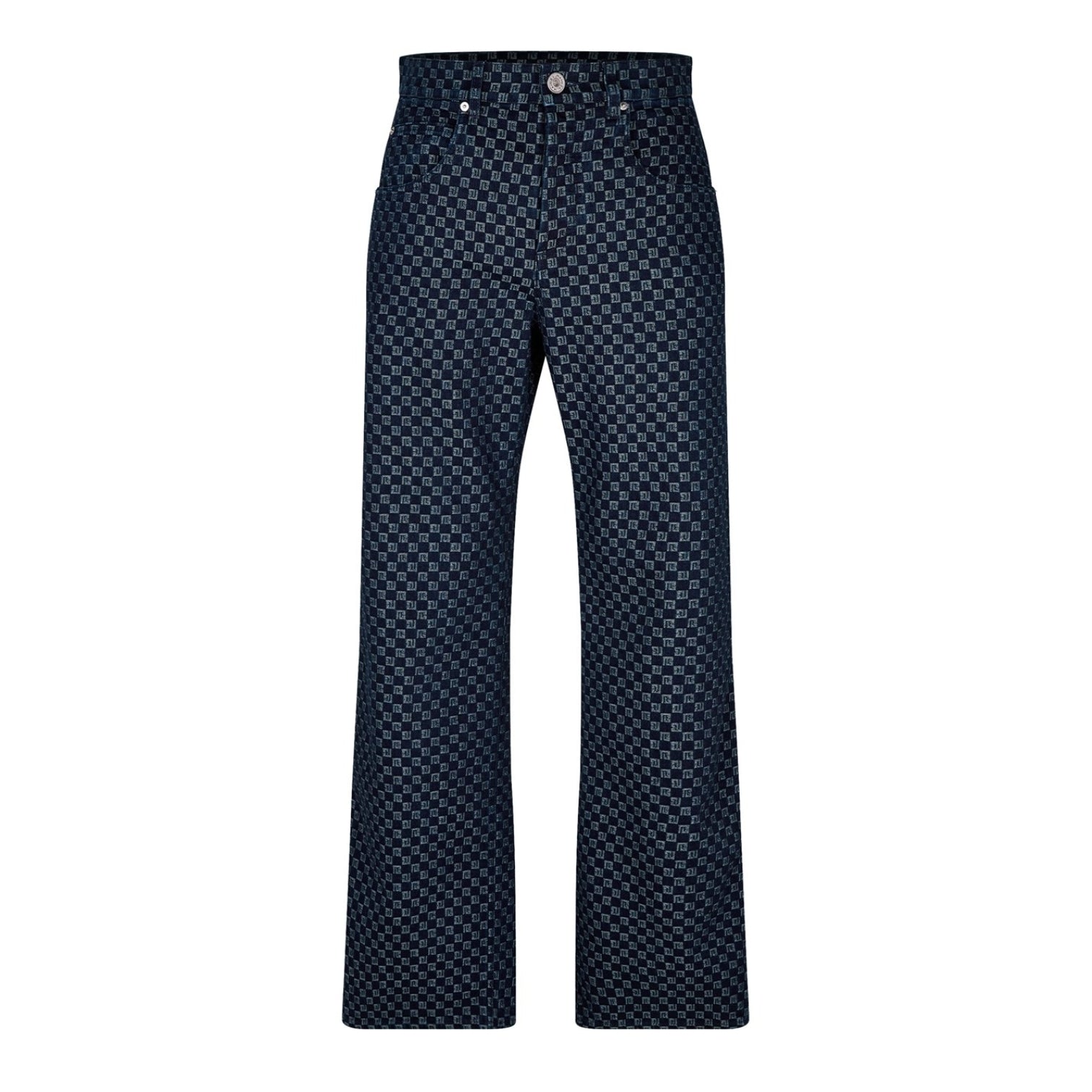 LUXURY HUB BALMAIN MONO DENIM JEANS