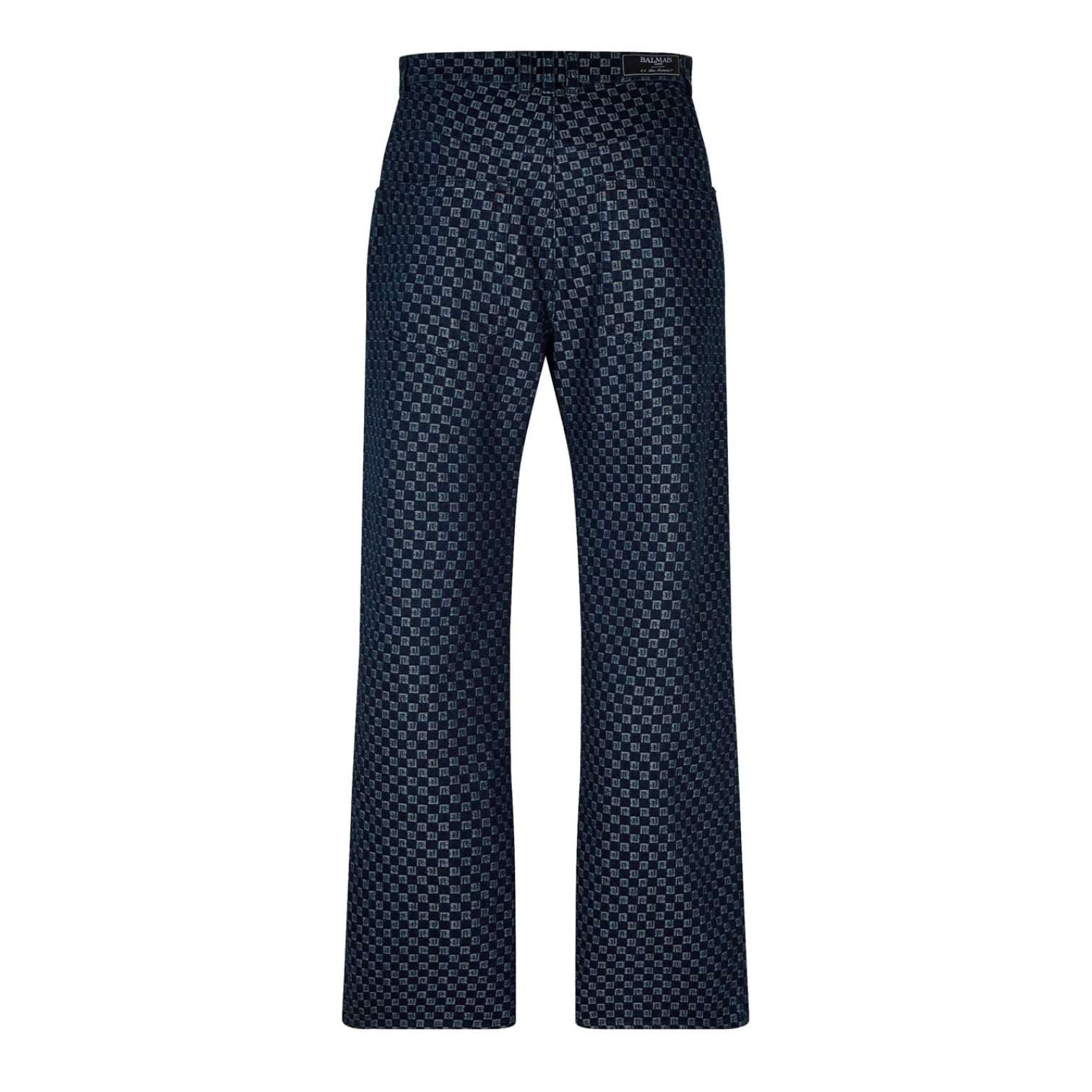 LUXURY HUB BALMAIN MONO DENIM JEANS