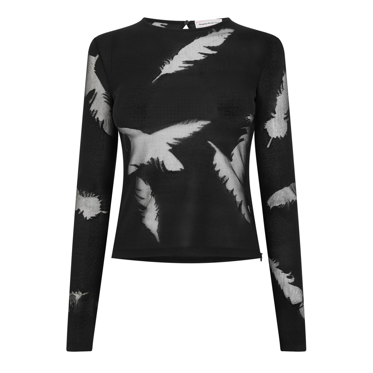 LUXURY HUB ALEXANDER MCQUEEN FEATHER TOP