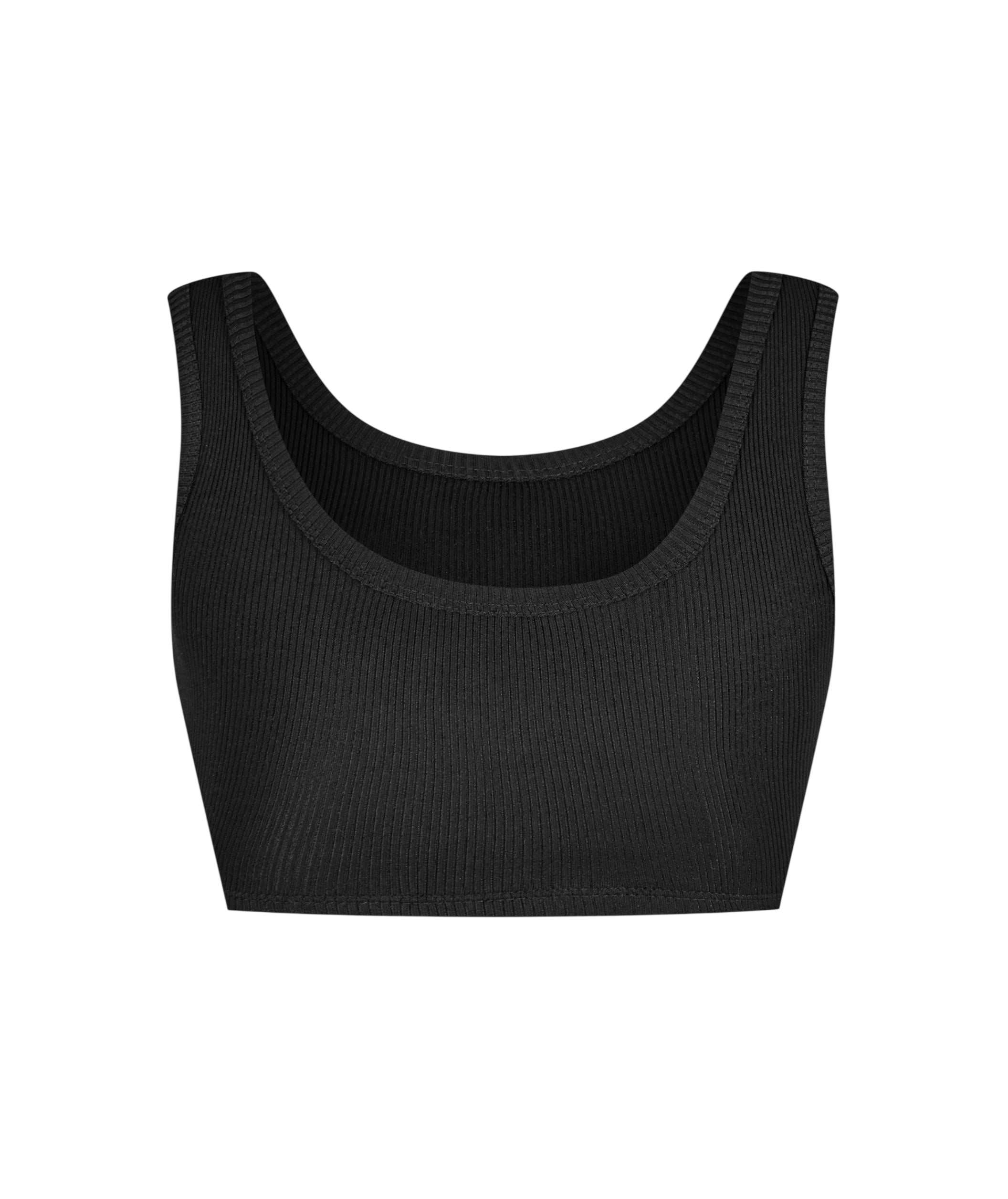 LUXURY HUB PRADA WOMEN'S RIBBED CROPPED TANK VEST