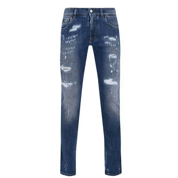 LUXURY HUB  DOLCE AND GABBANA SKINNY DARK WASH JEANS