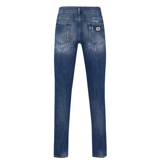 LUXURY HUB  DOLCE AND GABBANA SKINNY DARK WASH JEANS