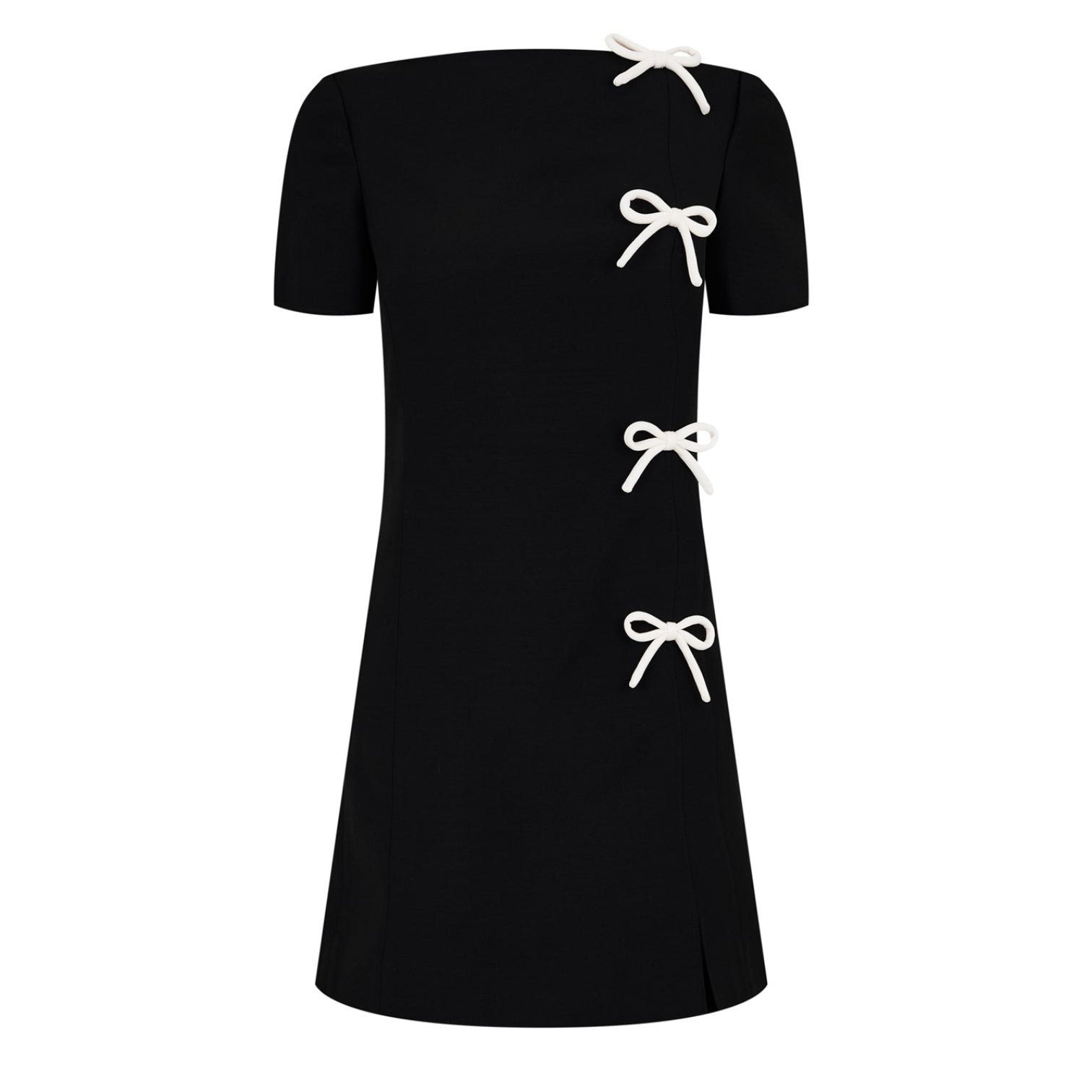 LUXURY HUB VALENTINO CREPE COUTURE MINI DRESS