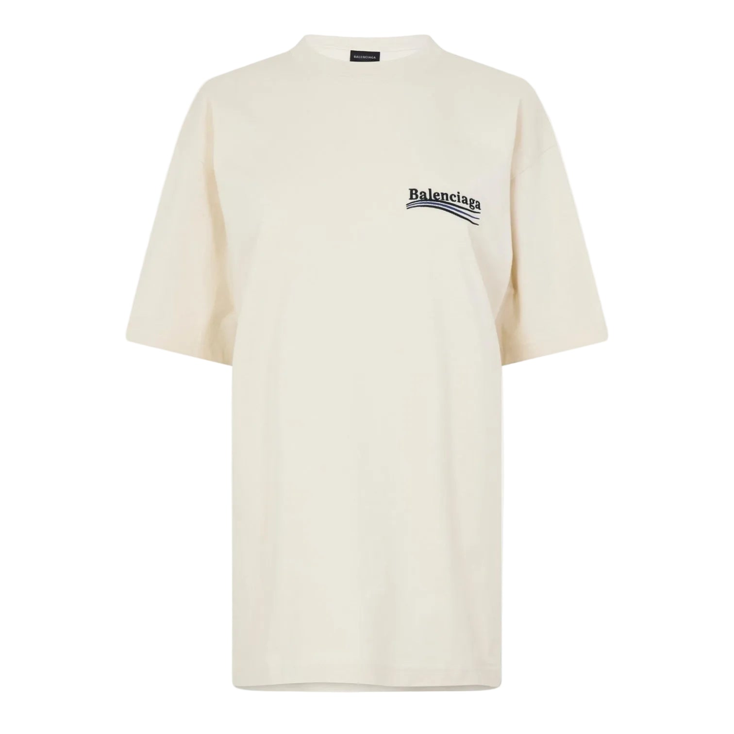 LUXURY HUB BALENCIAGA POLITICAL LOGO OVERSIZED T-SHIRT