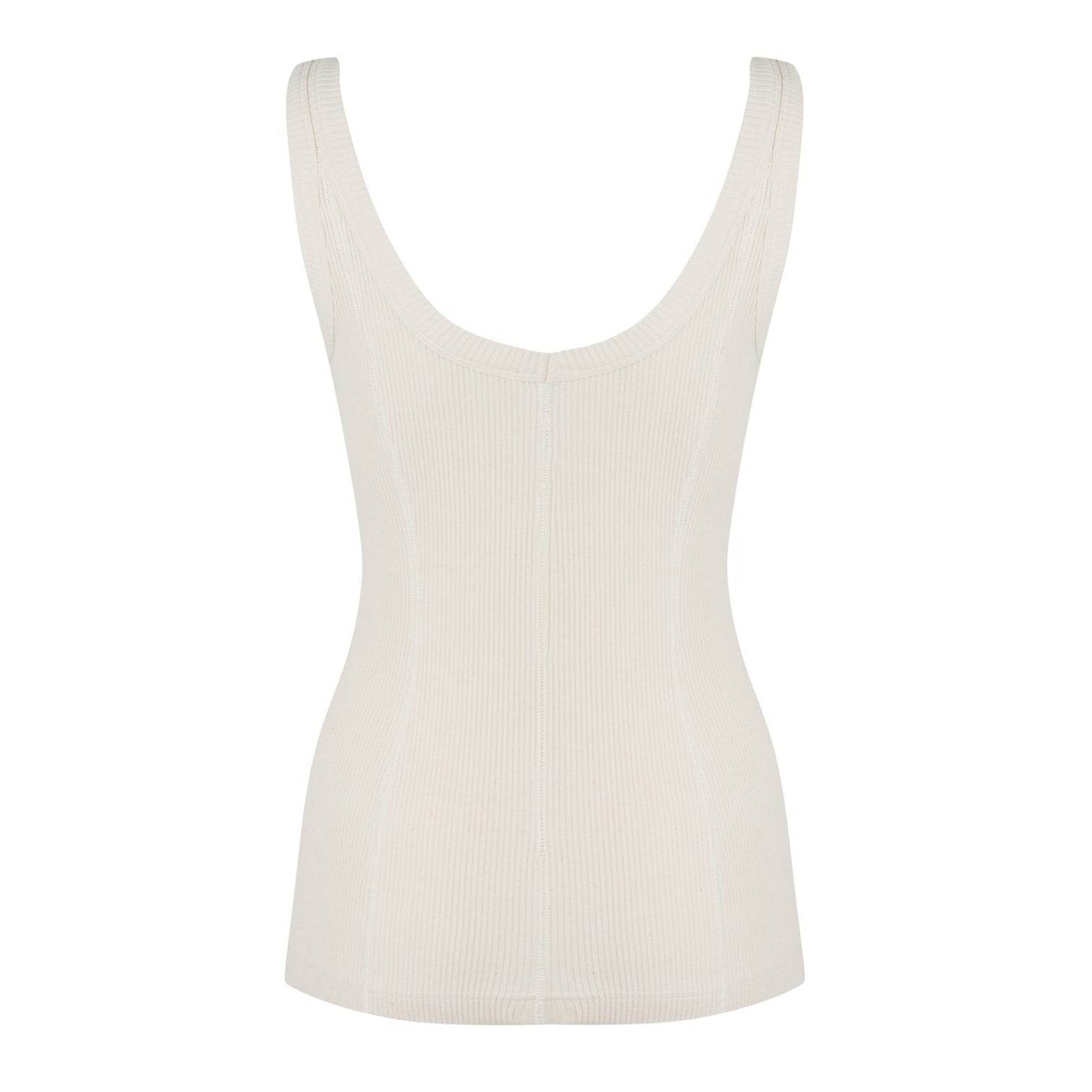 LUXURY HUB BOTTEGA VENETA COMPACT COTTON RIB JERSEY TANK TOP