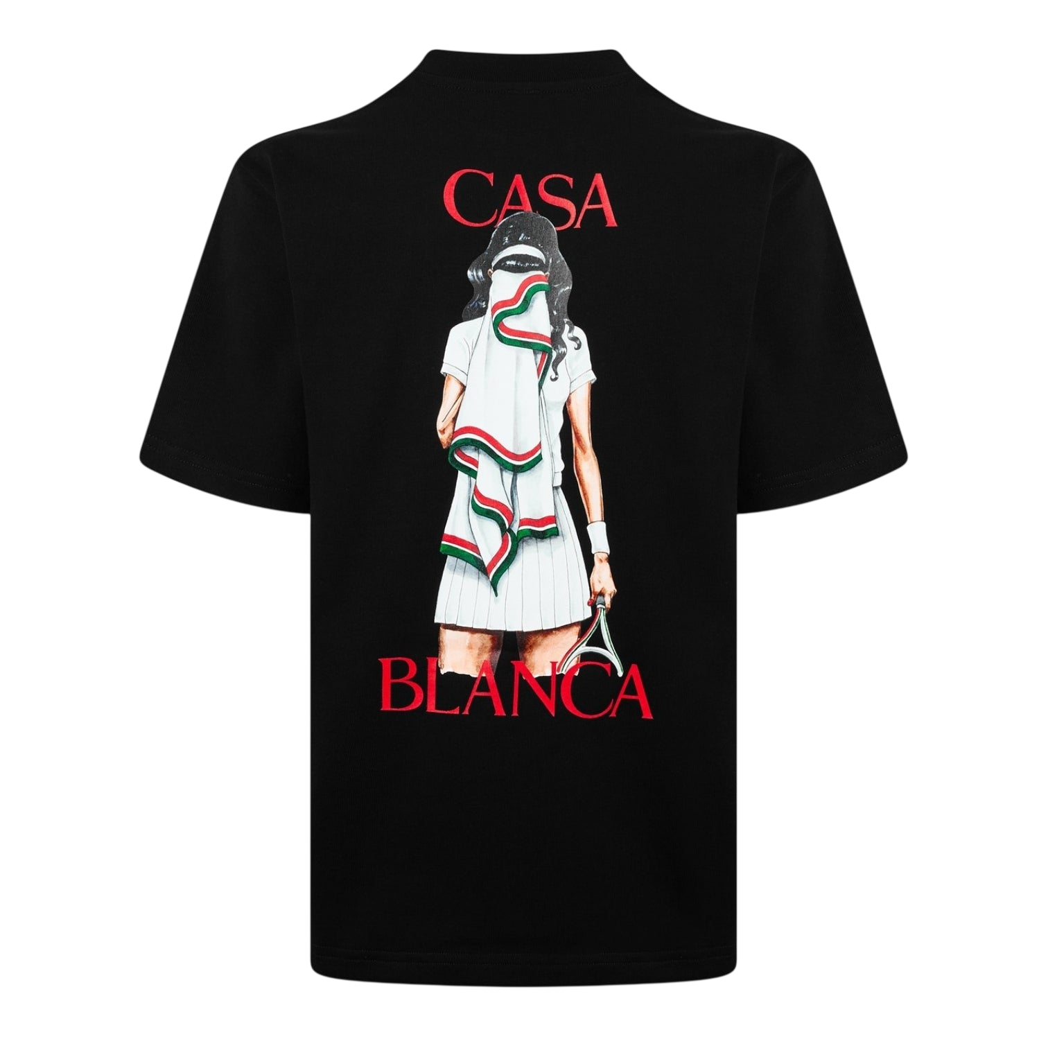 LUXURY HUB CASABLANCA WOMEN'S CASA OVERSIZED GRAPHIC TOP