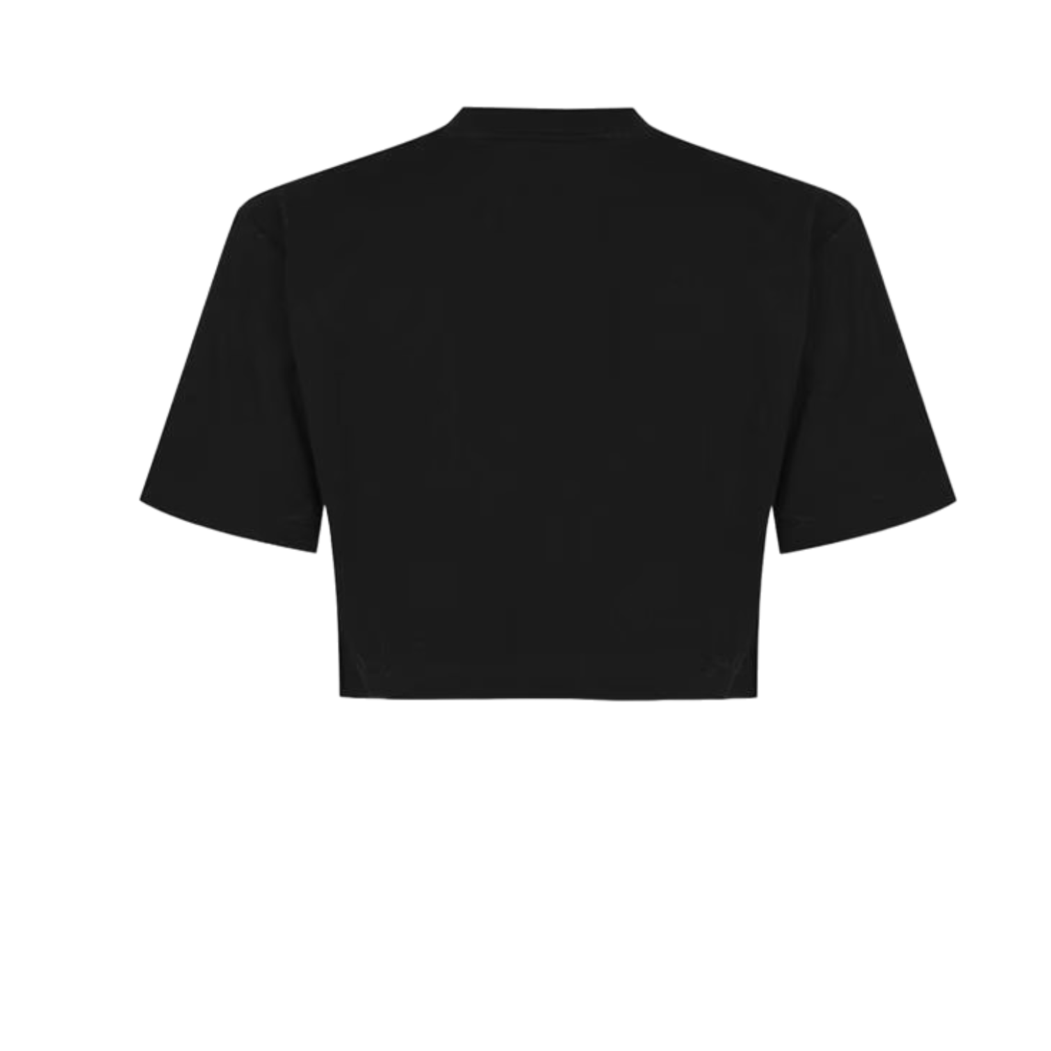 LUXURY HUB OFF WHITE LOGO CROP TOP