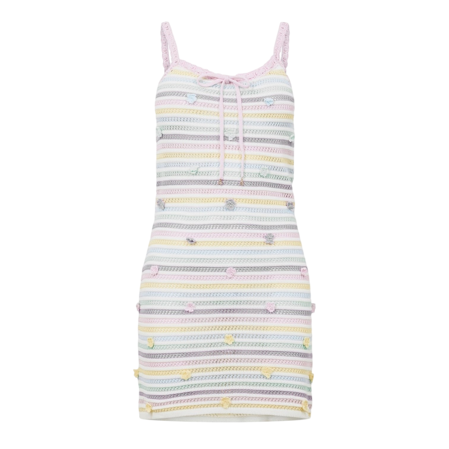 LUXURY HUB CASABLANCA WOMEN'S CROCHET MINI DRESS