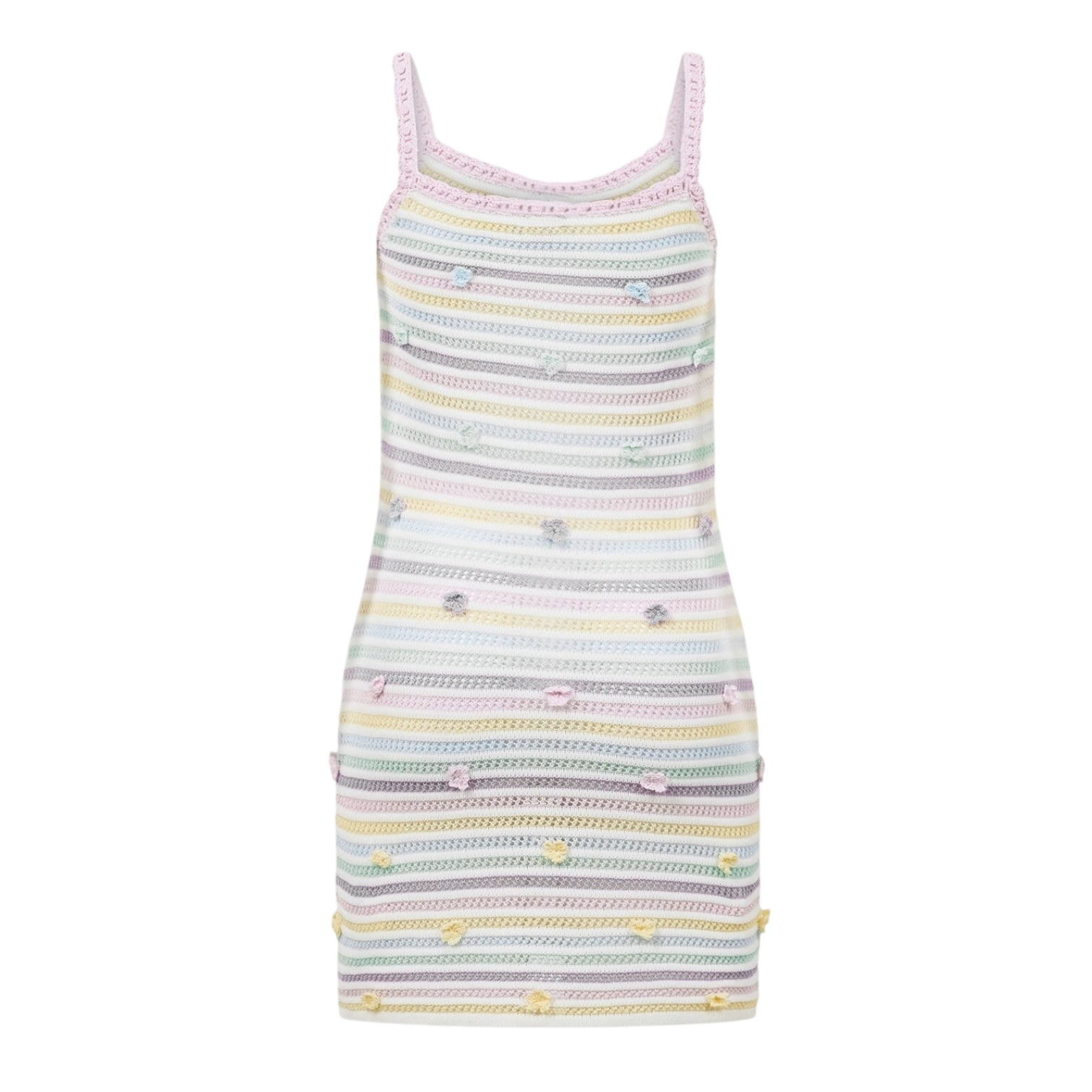 LUXURY HUB CASABLANCA WOMEN'S CROCHET MINI DRESS