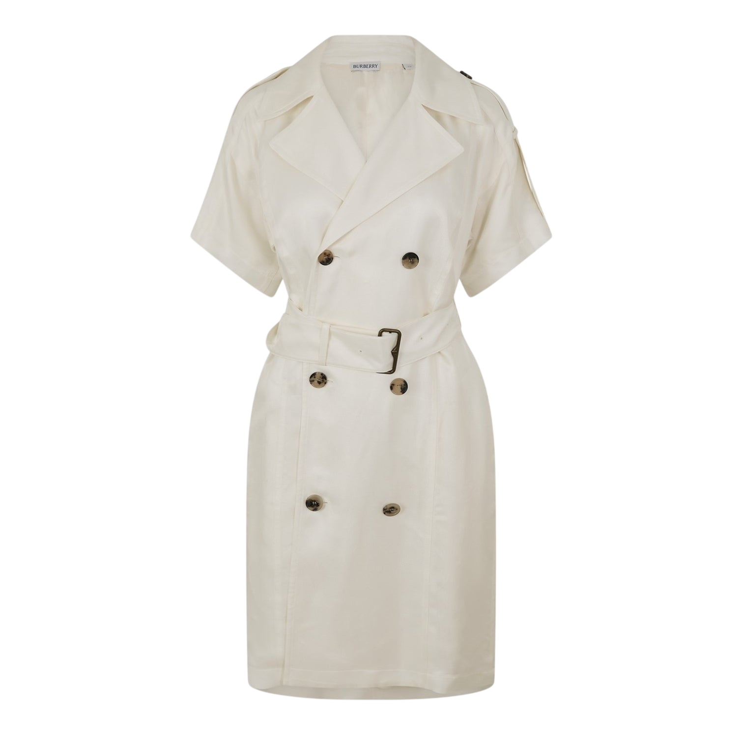 LUXURY HUB BURBERRY WOMEN'S STRUCTURED BUTTON-THROUGH SHIRT DRESS