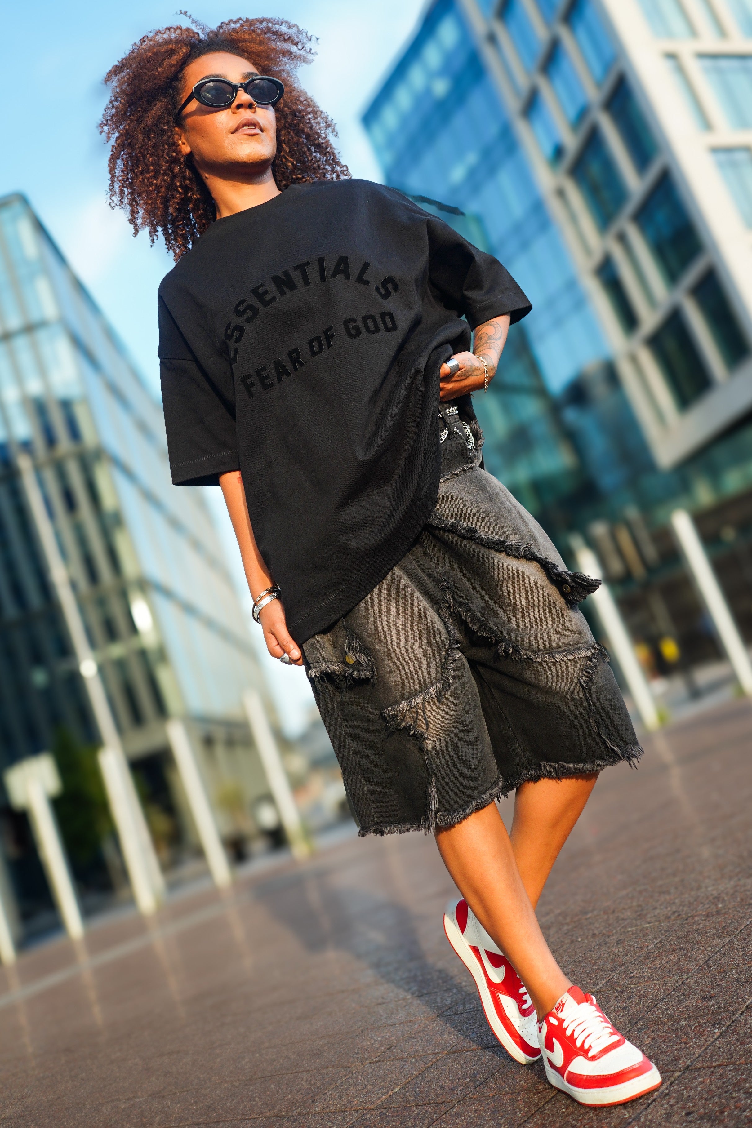 LUXURY HUB FEAR OF GOD ESSENTIALS OVERSIZED TOP
